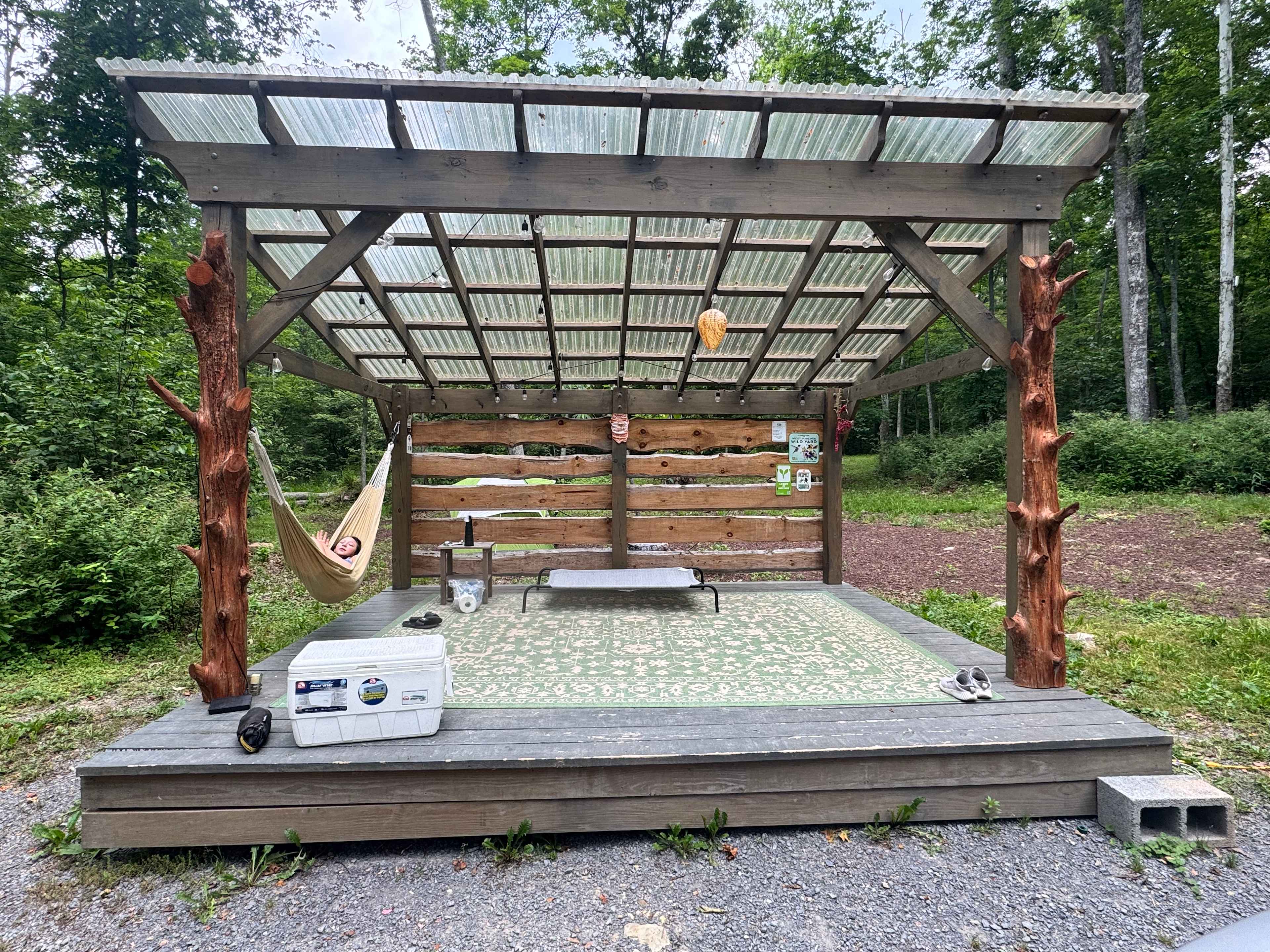 This spot was really cool.  My daughter loved the hammock and was a nice spot to escape during a quick rainstorm 