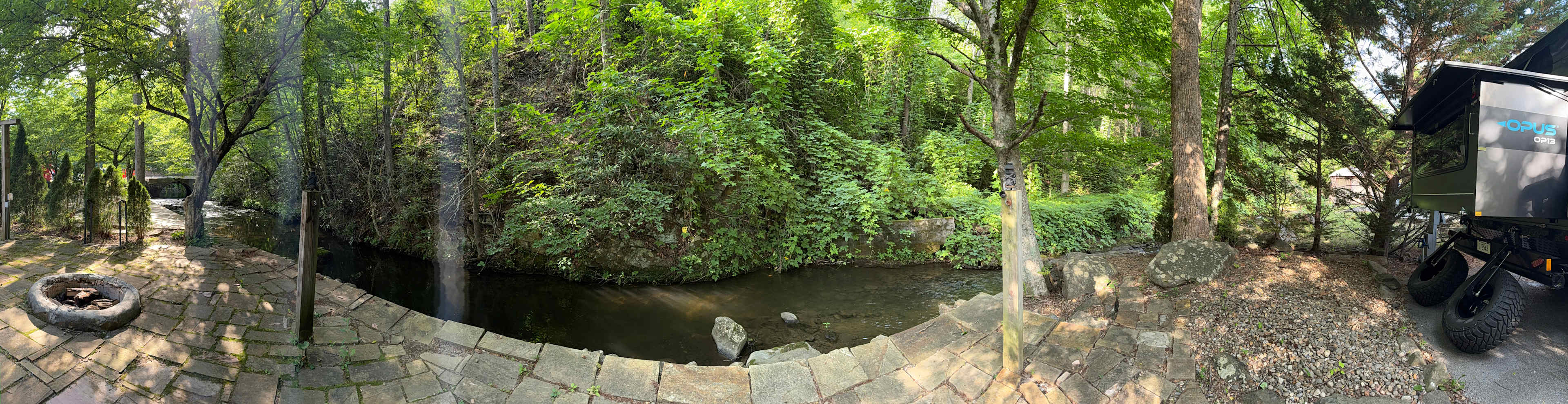 Panoramic of the creek