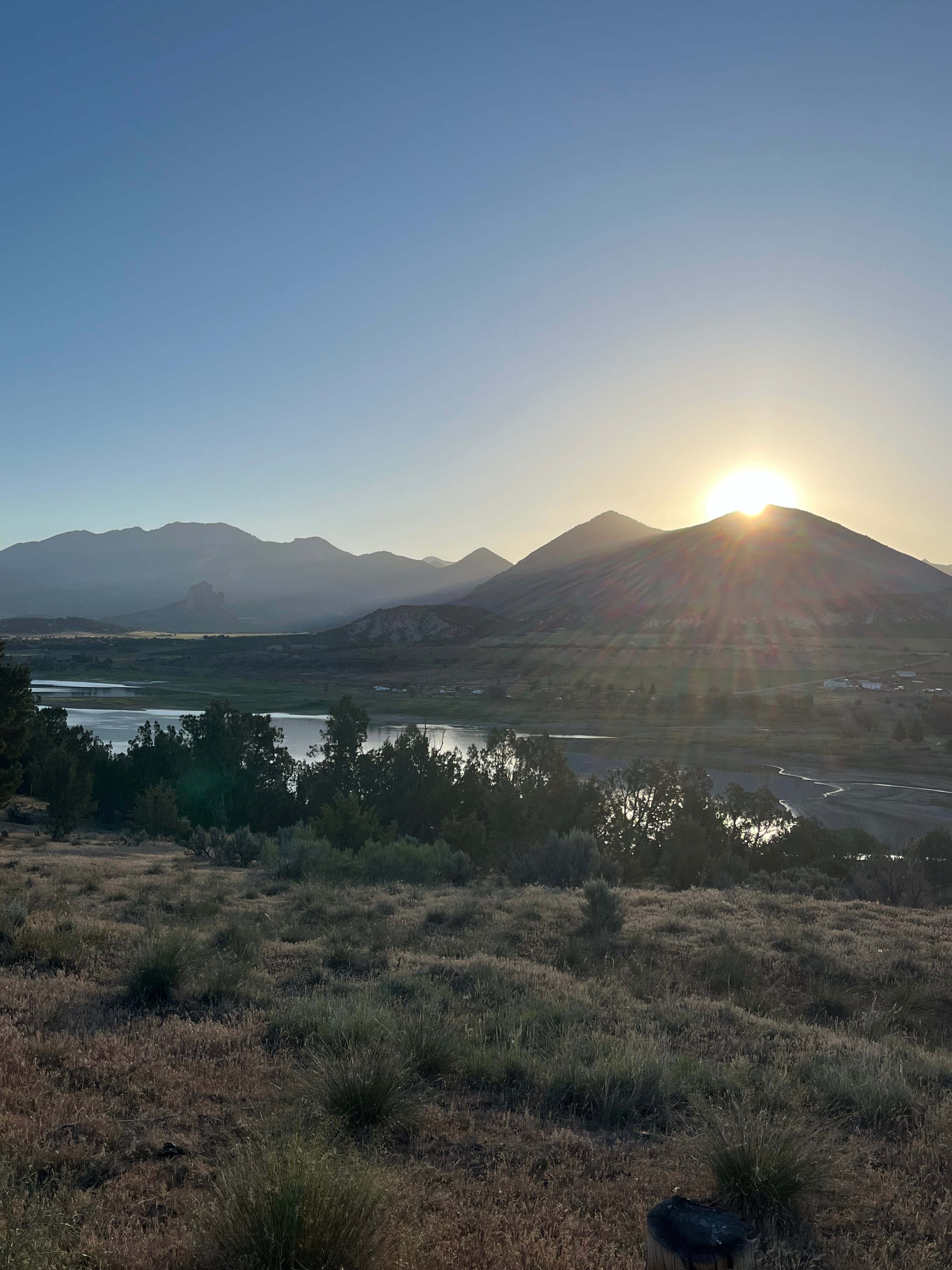 Sunrise is amazing from the camp sites!