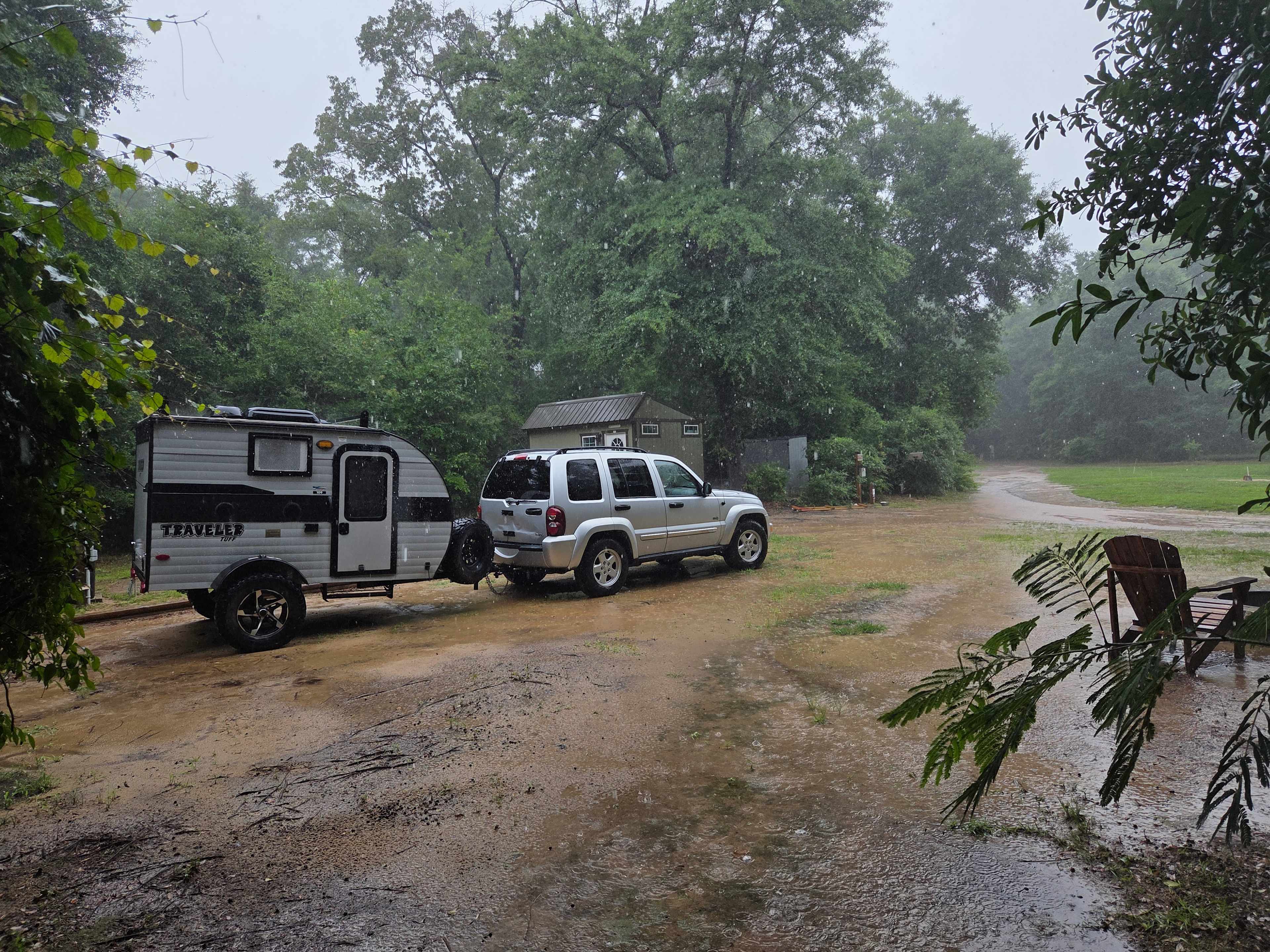 Light rain on Sunday but still sad to leave. 