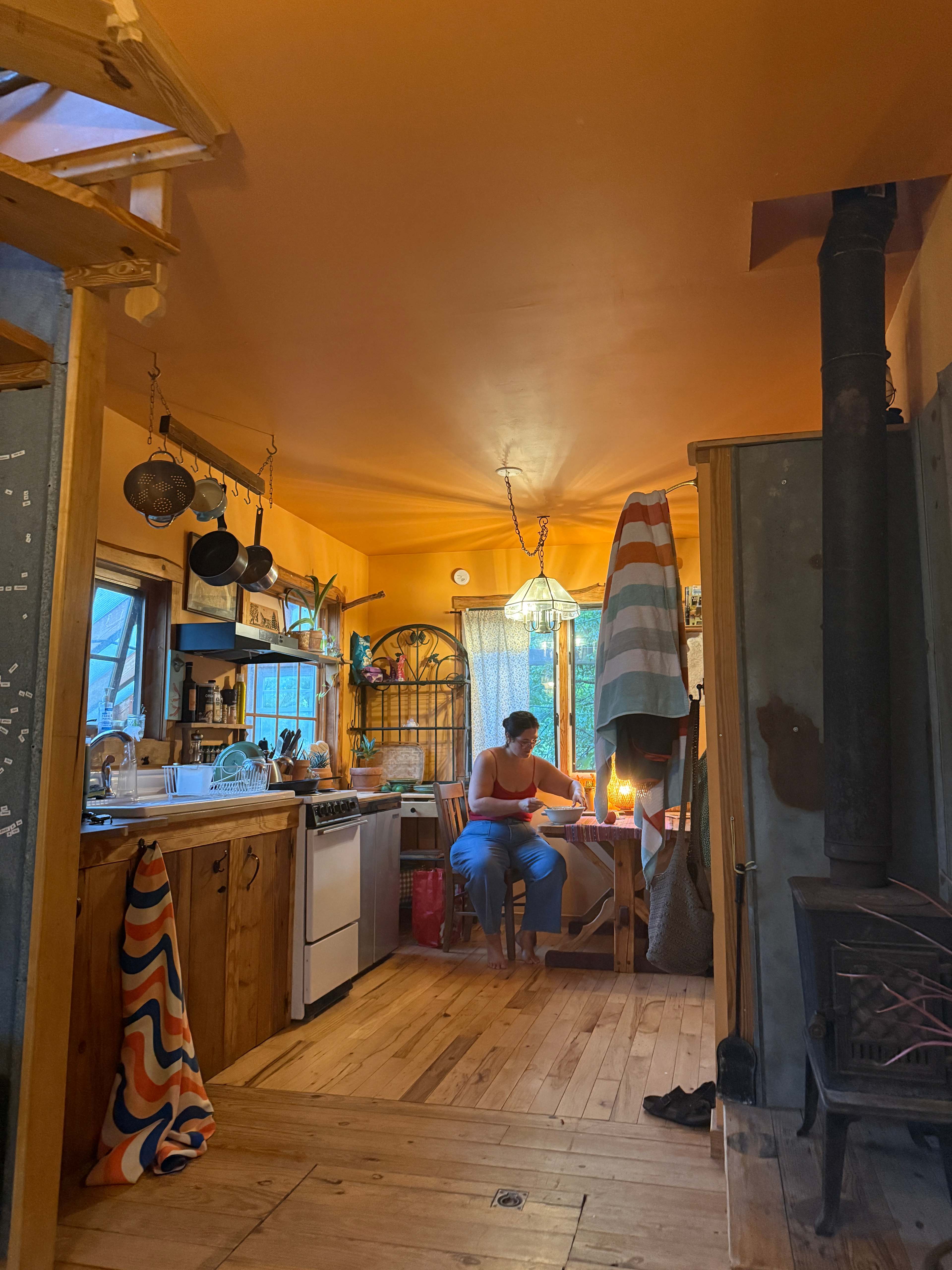 Loved cooking in the kitchen 