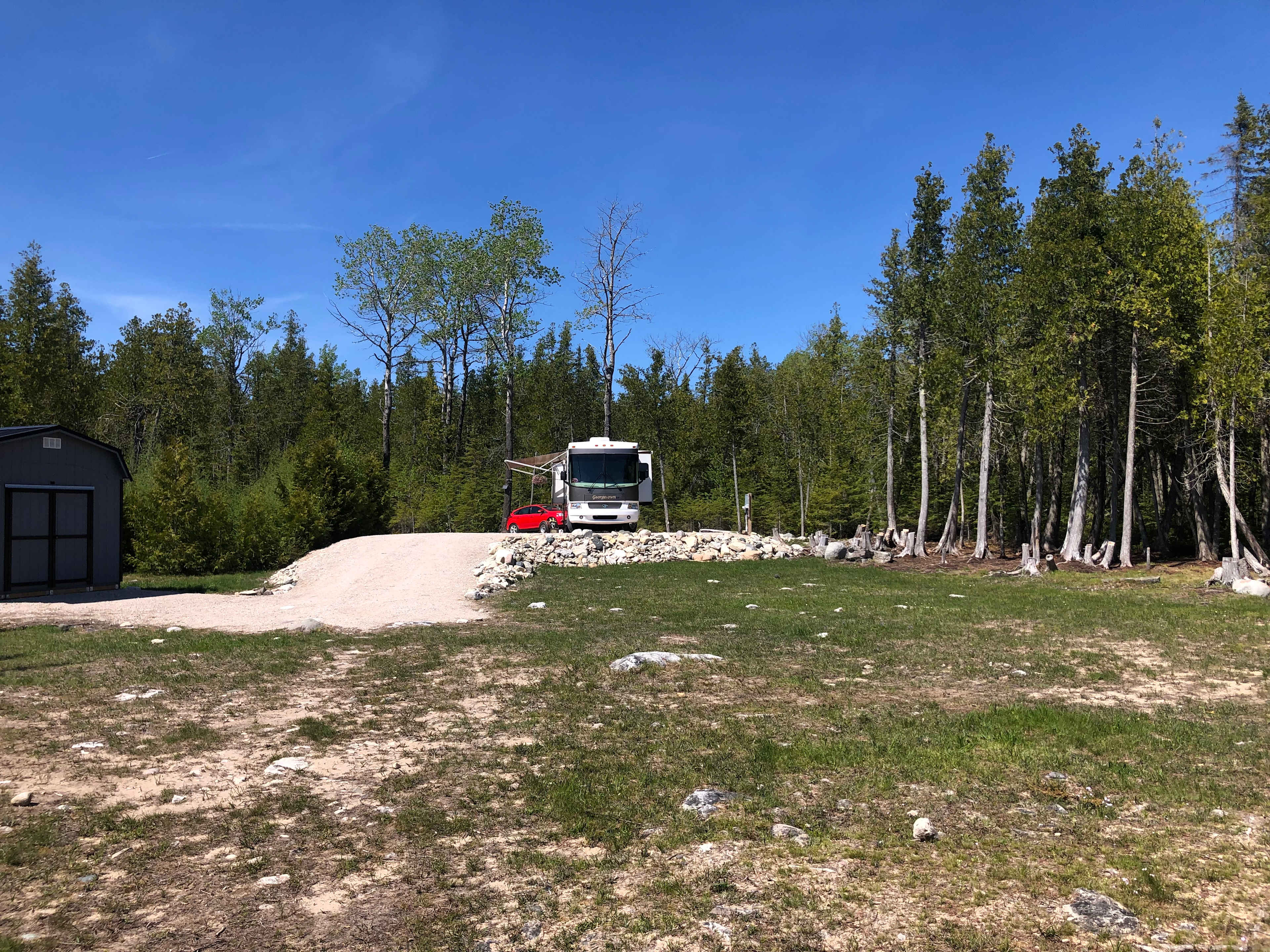Lake Huron frontage Campsite