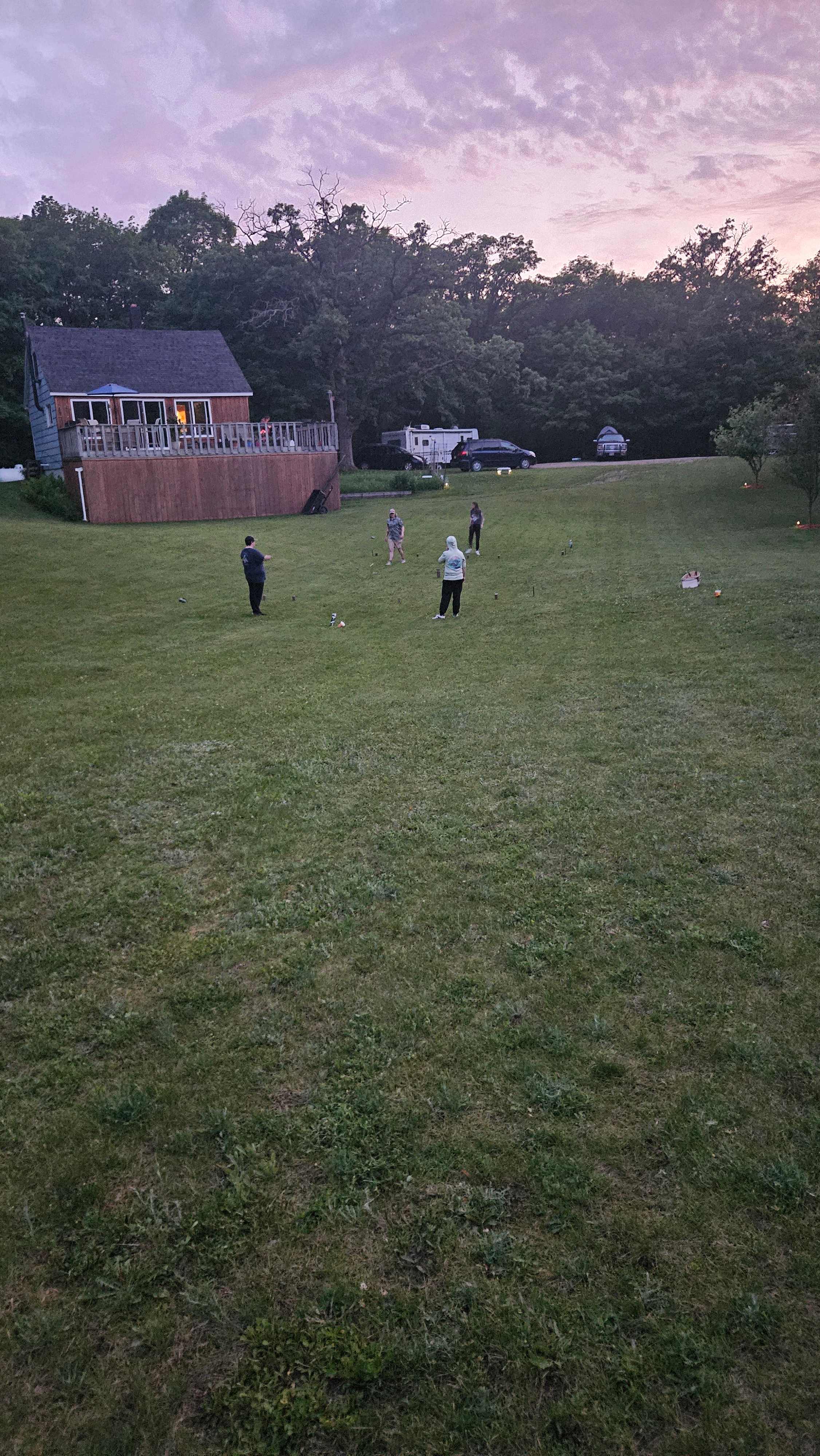 Vast property for yard games and tenting