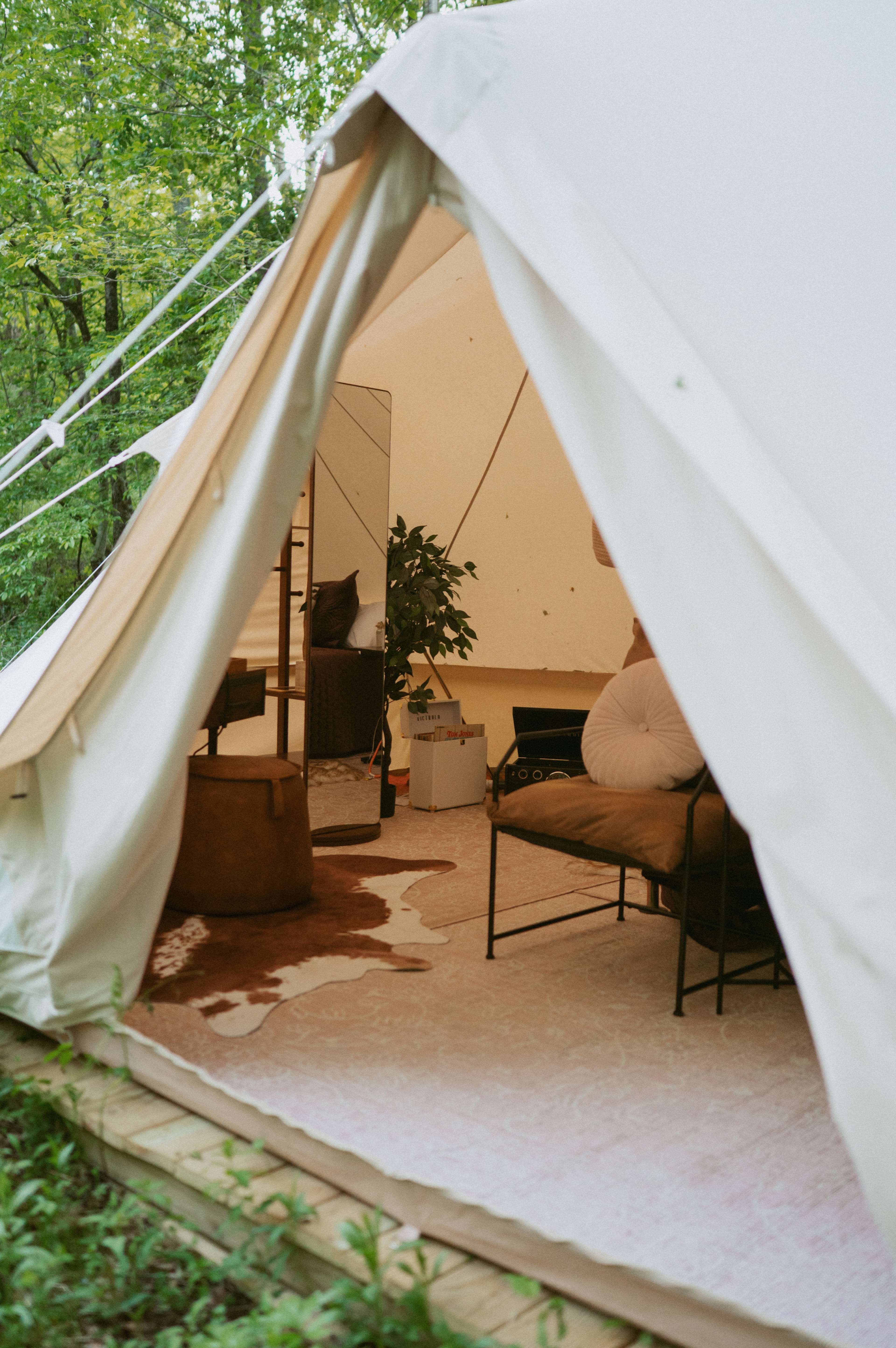 Lux River Glamping/AC-PrivShower&Toilet Heavenly Spot-Large Tent