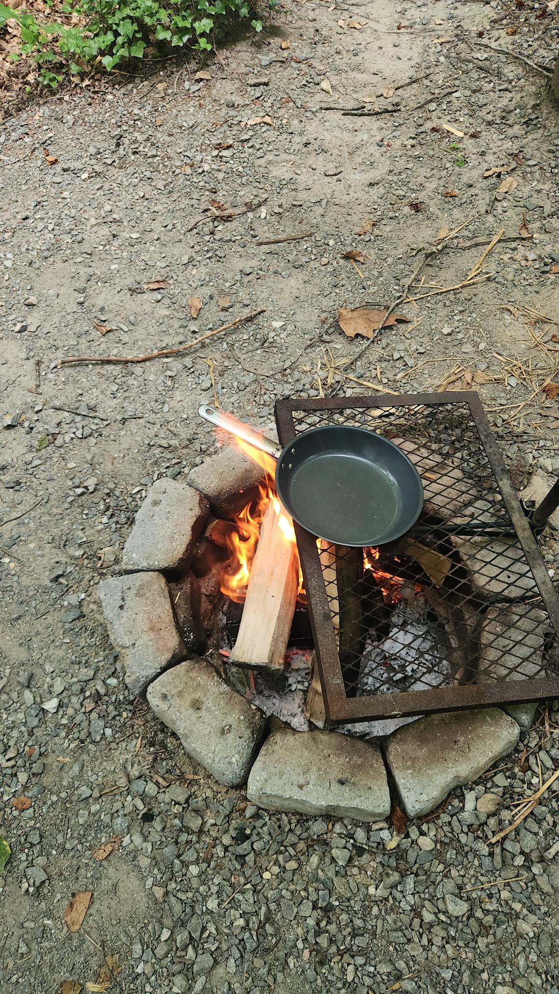 Wood and fire starter provided 
