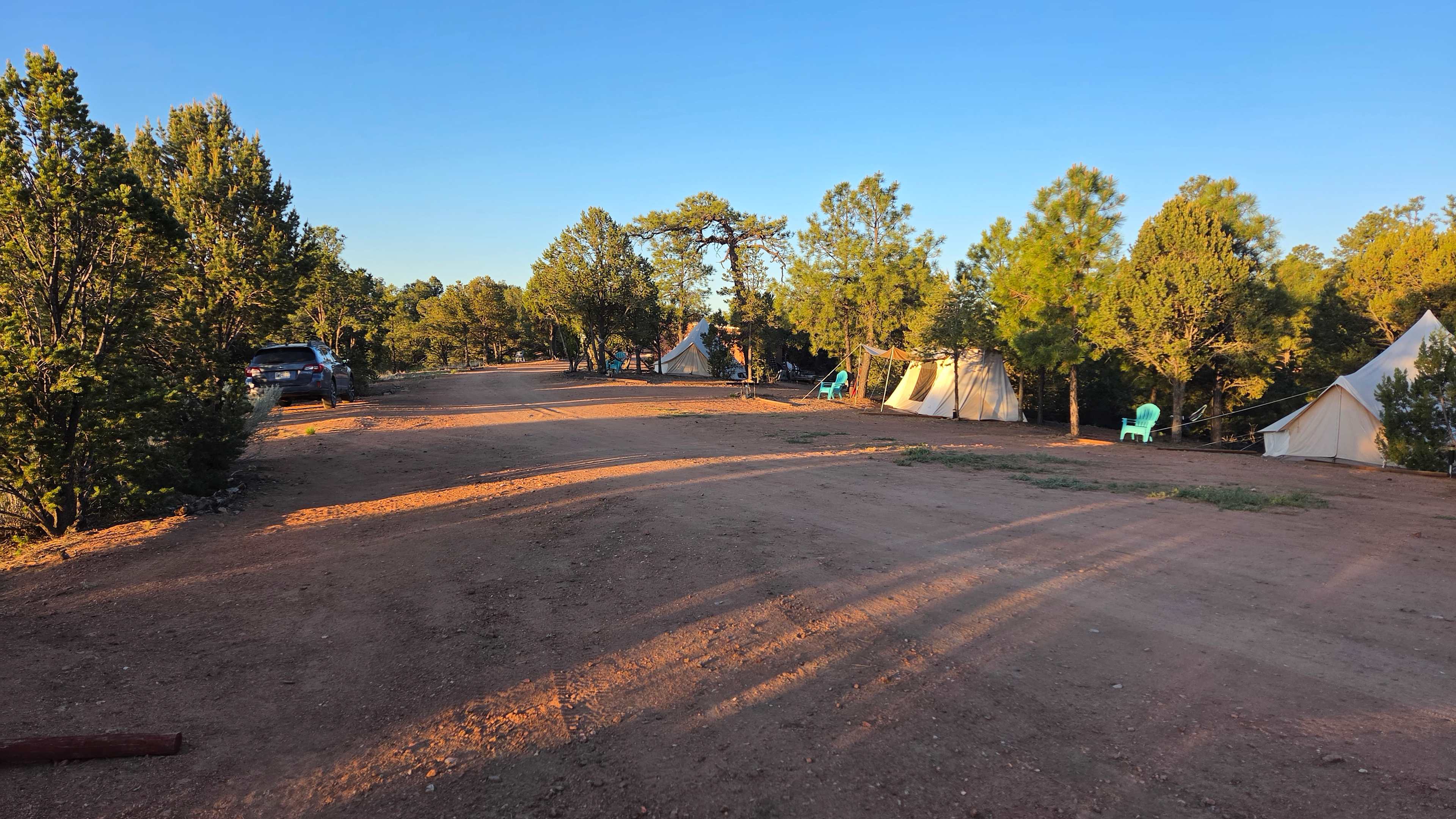 Spacious campsites 