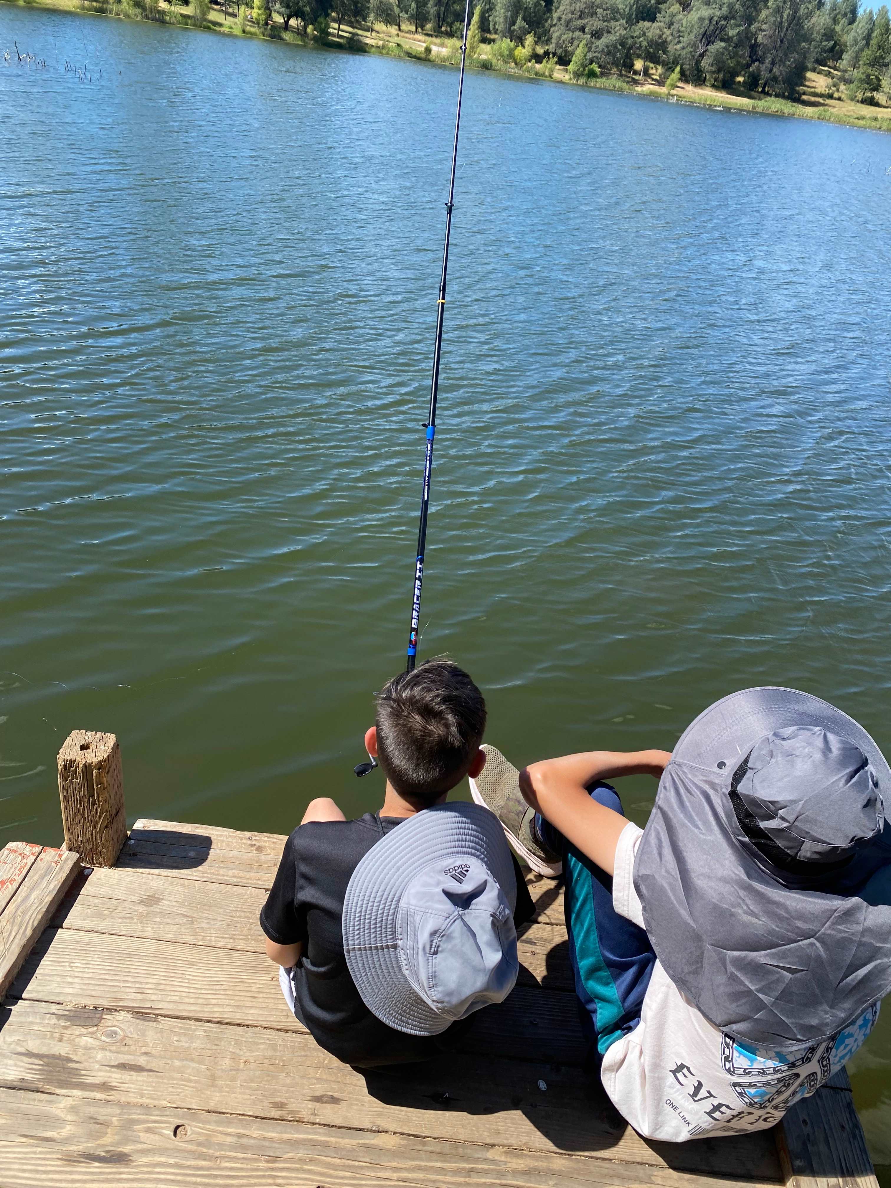 Fishing on the dock 