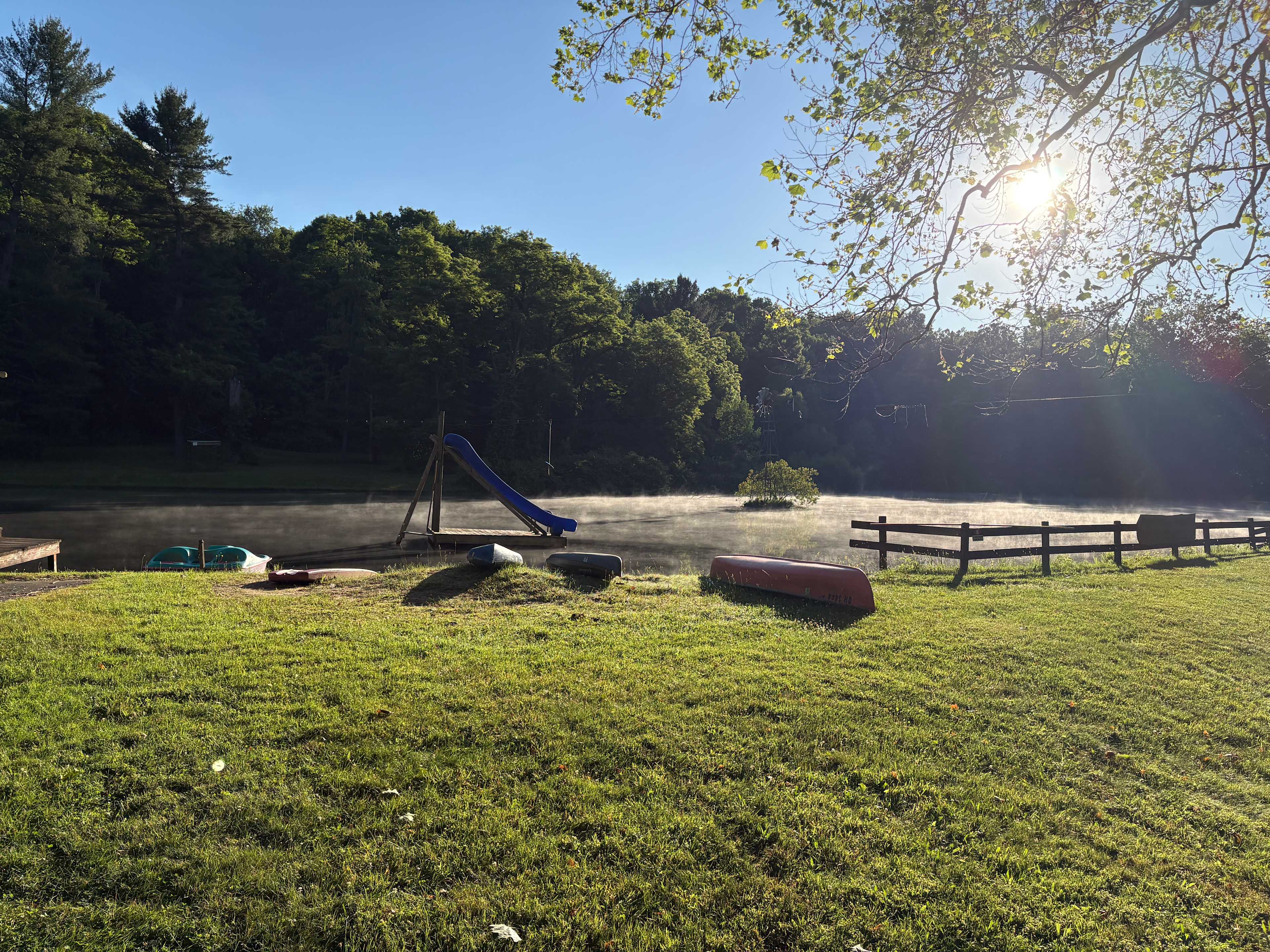 Early morning lake view