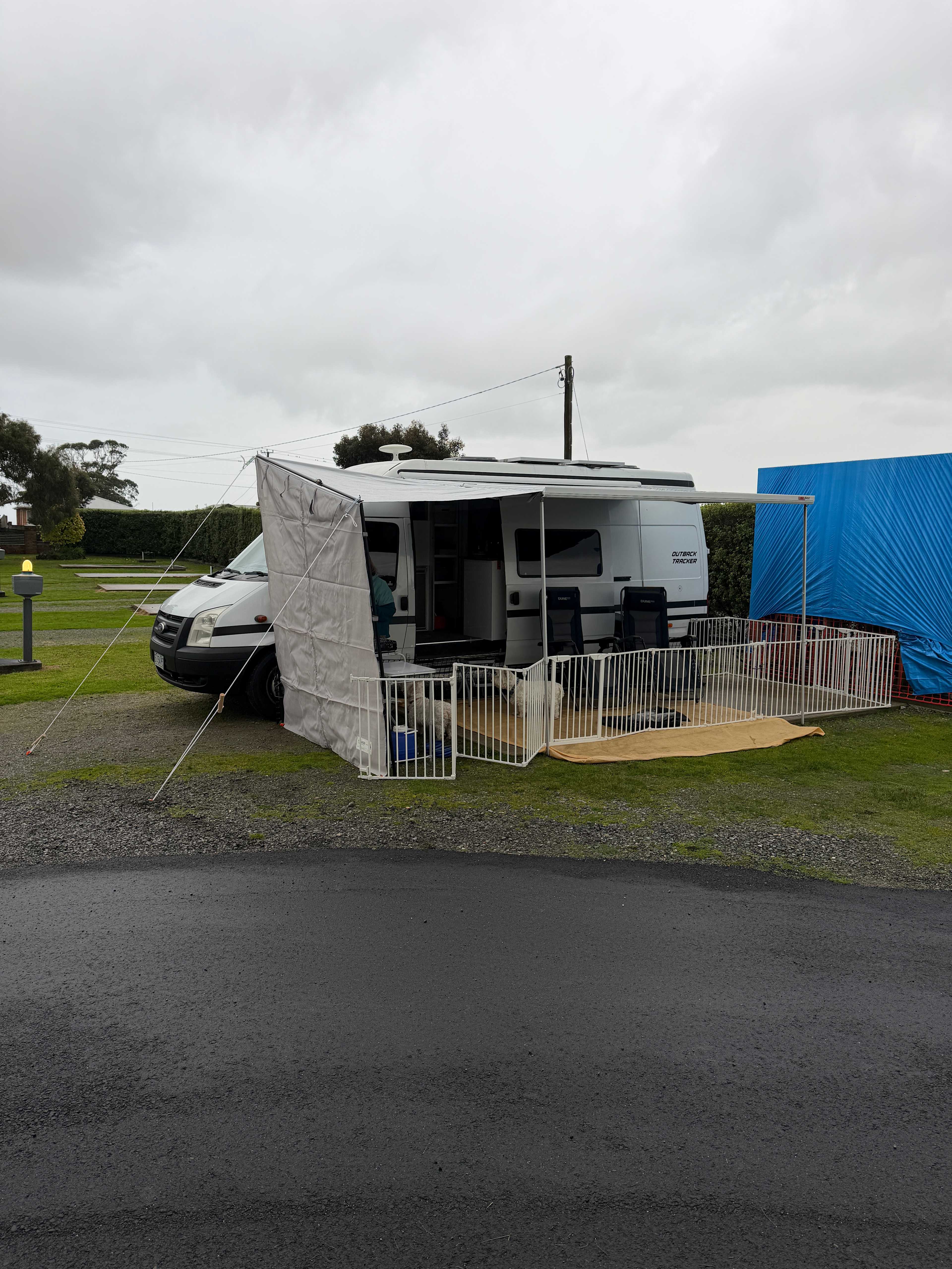 Private onsite in construction for RV sites 