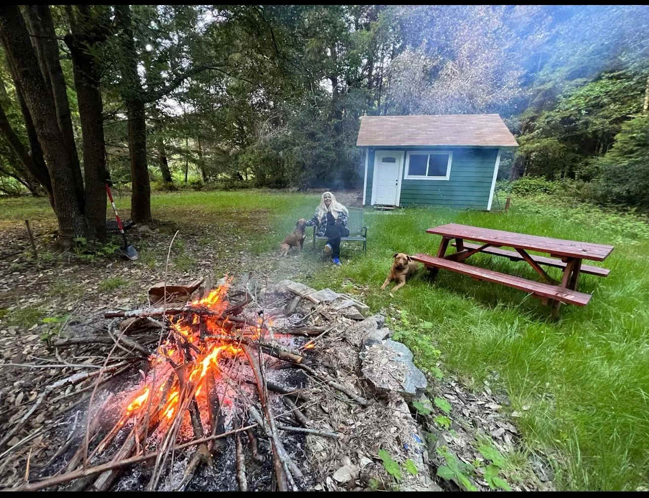 South Fork Smith River Camp Cedar