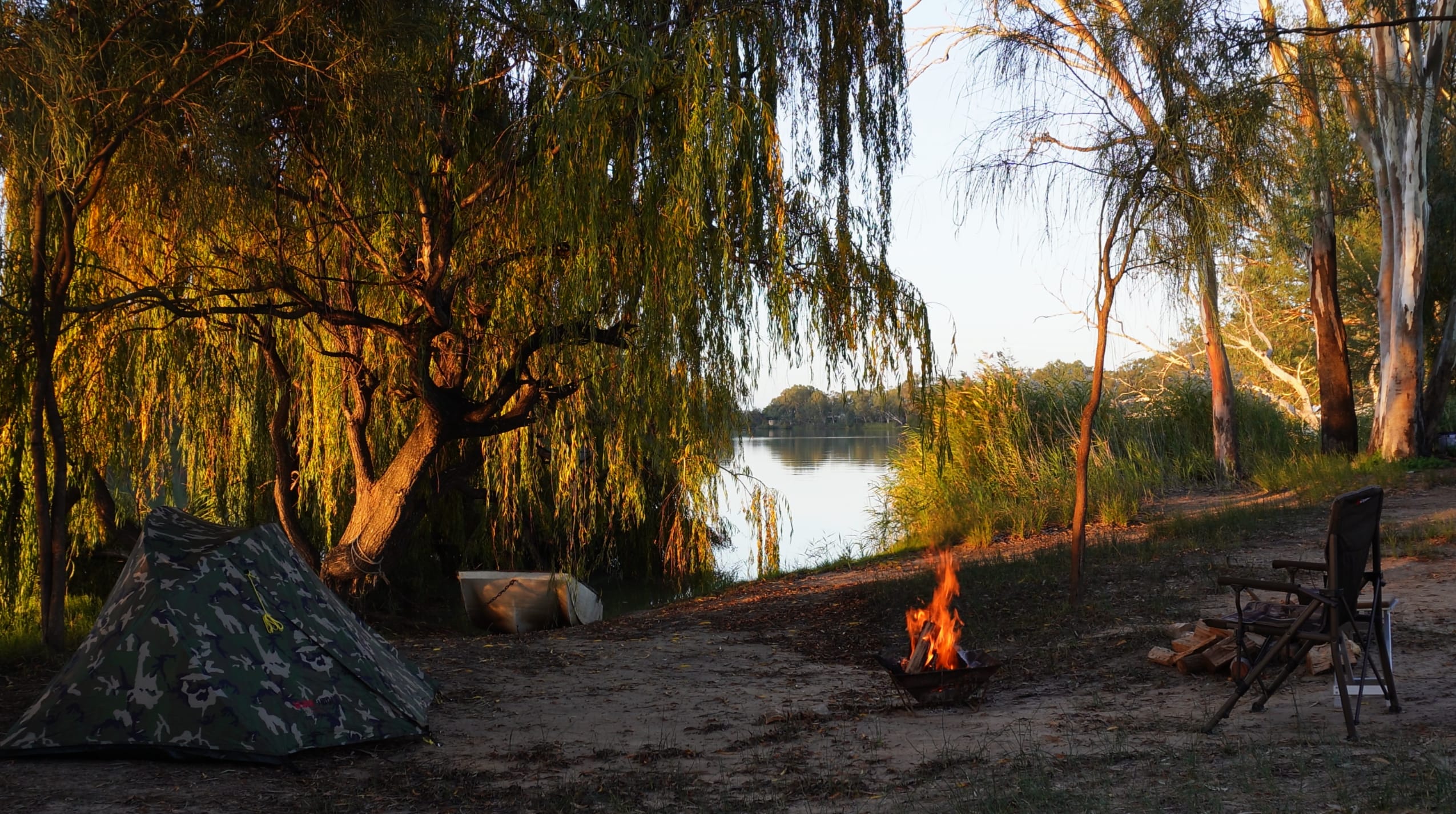 Secluded exclusive river campsite