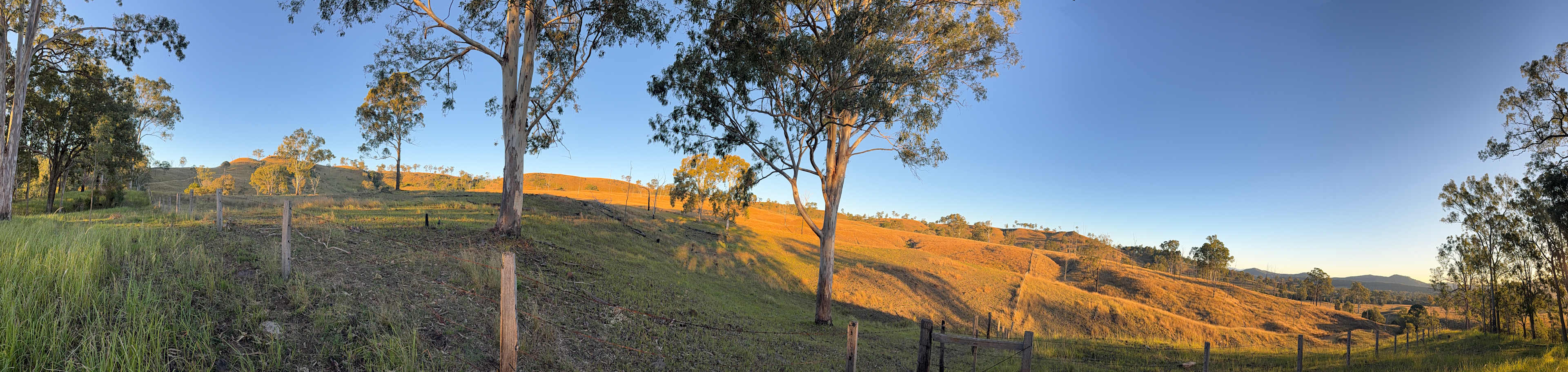 Property edge, great views coming into sunset