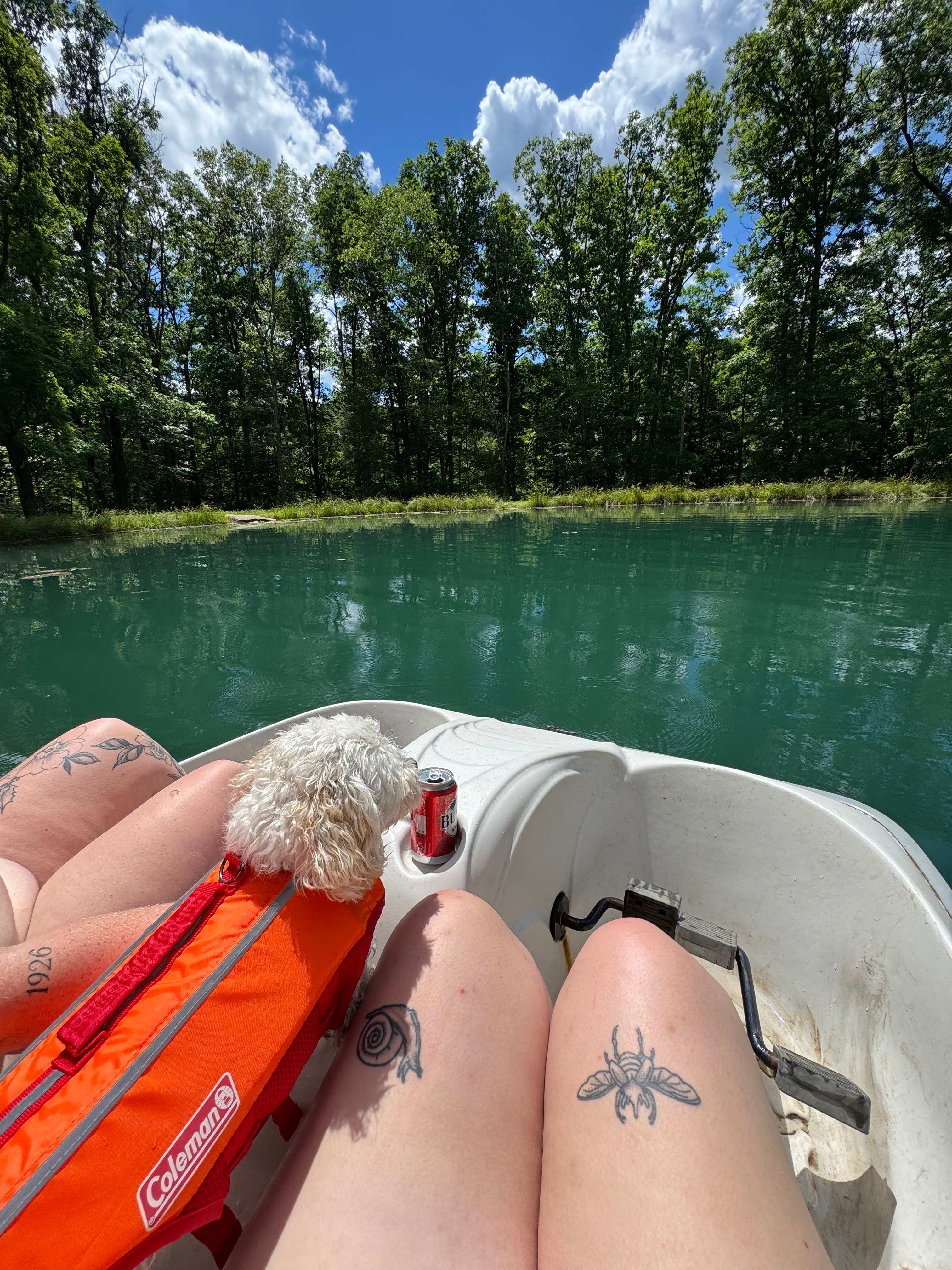 first time in life jacket.. loved swimming 
