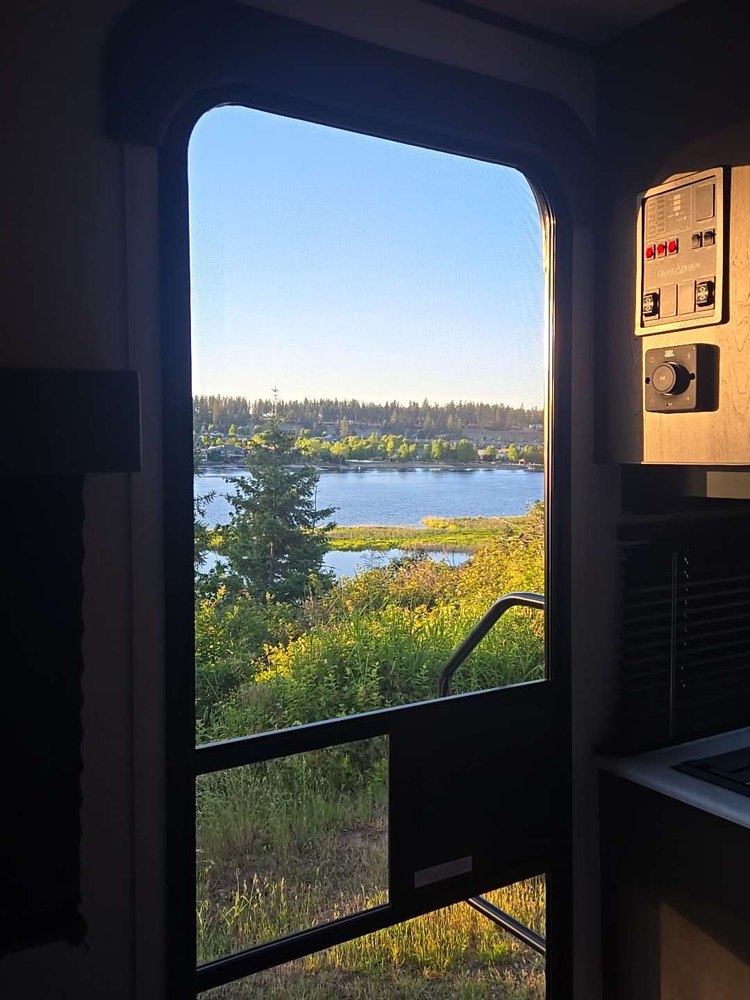 Lookin' out my front door!