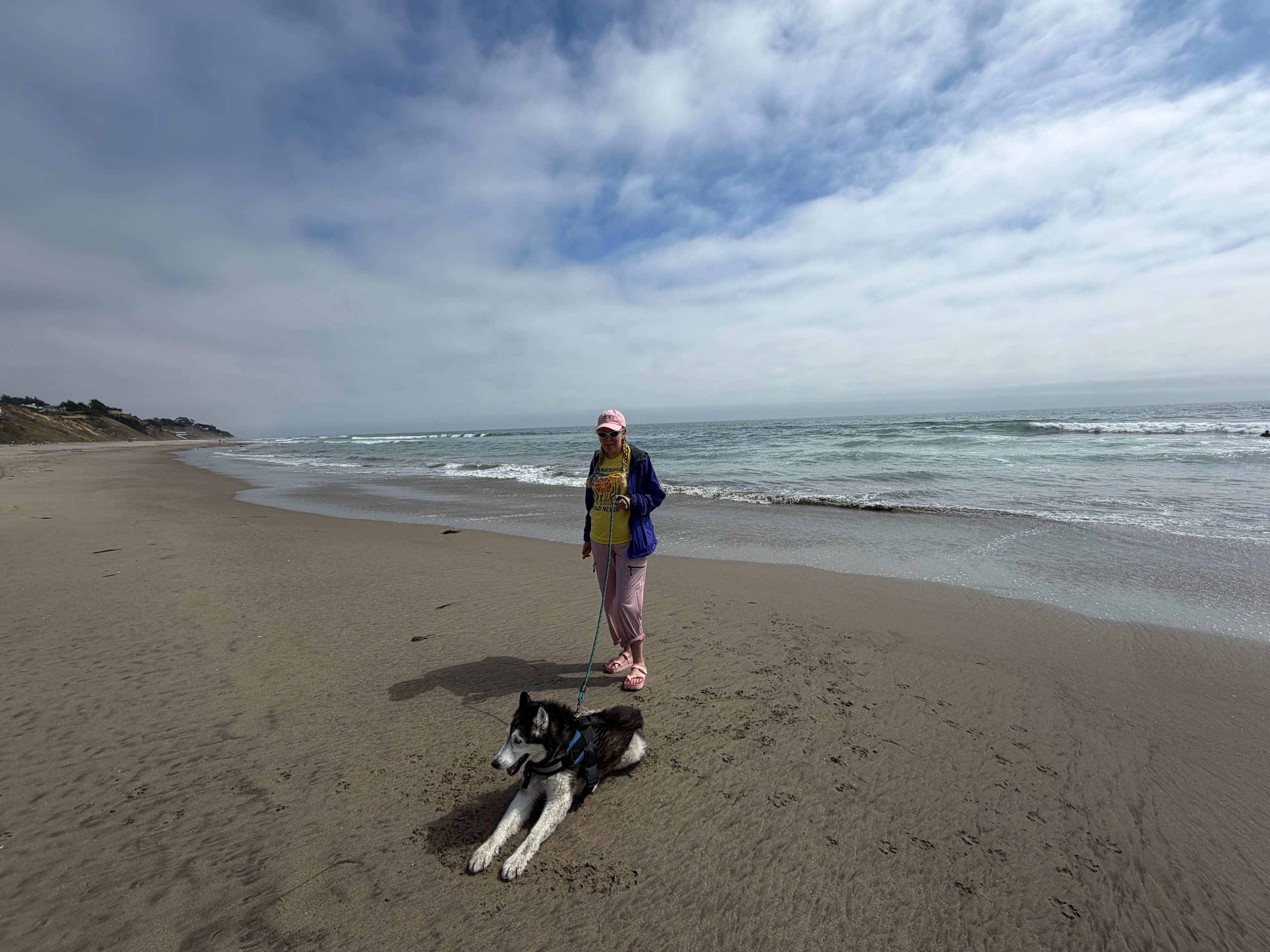 This beach is an 8 minute walk from our RV