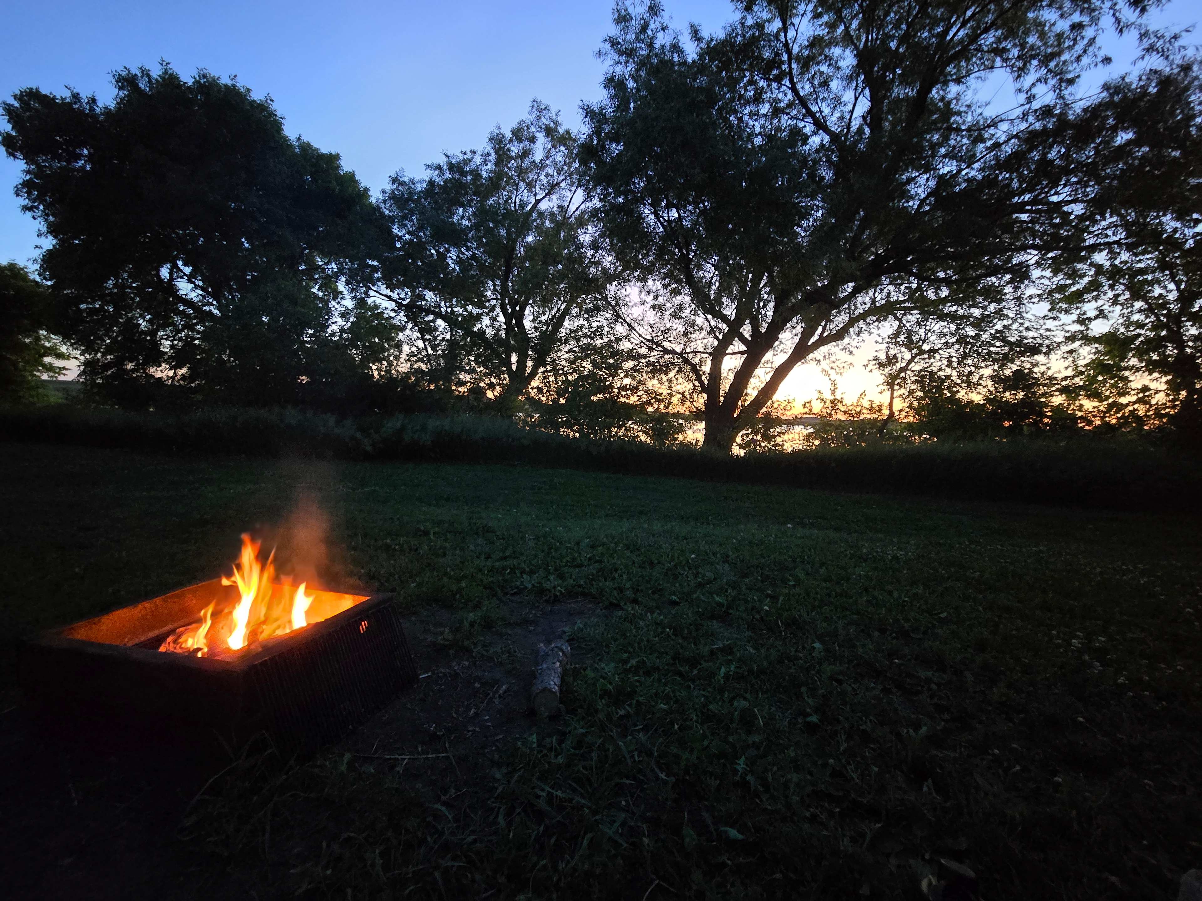 Camping on private lake