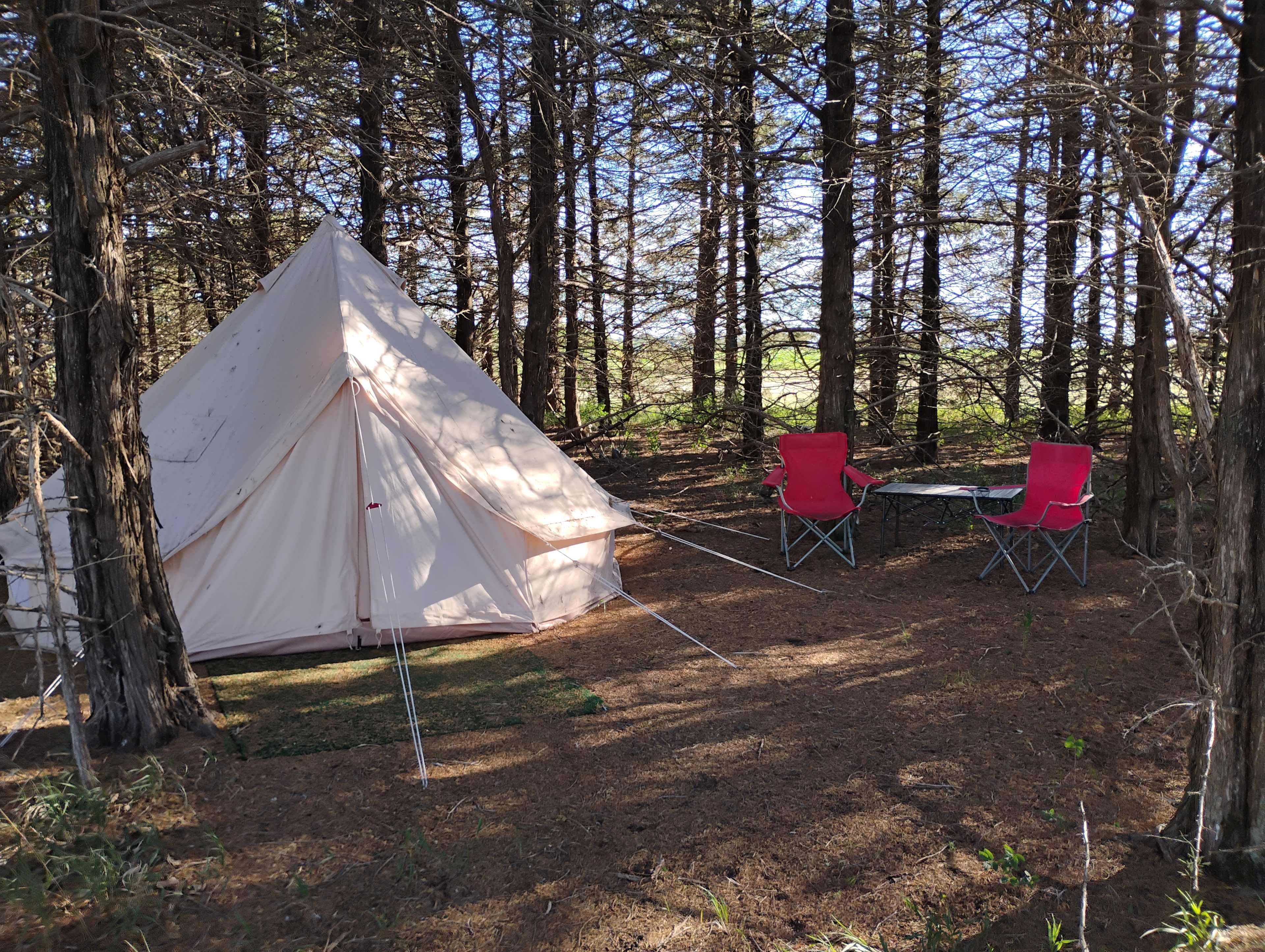 Our present up campsite 