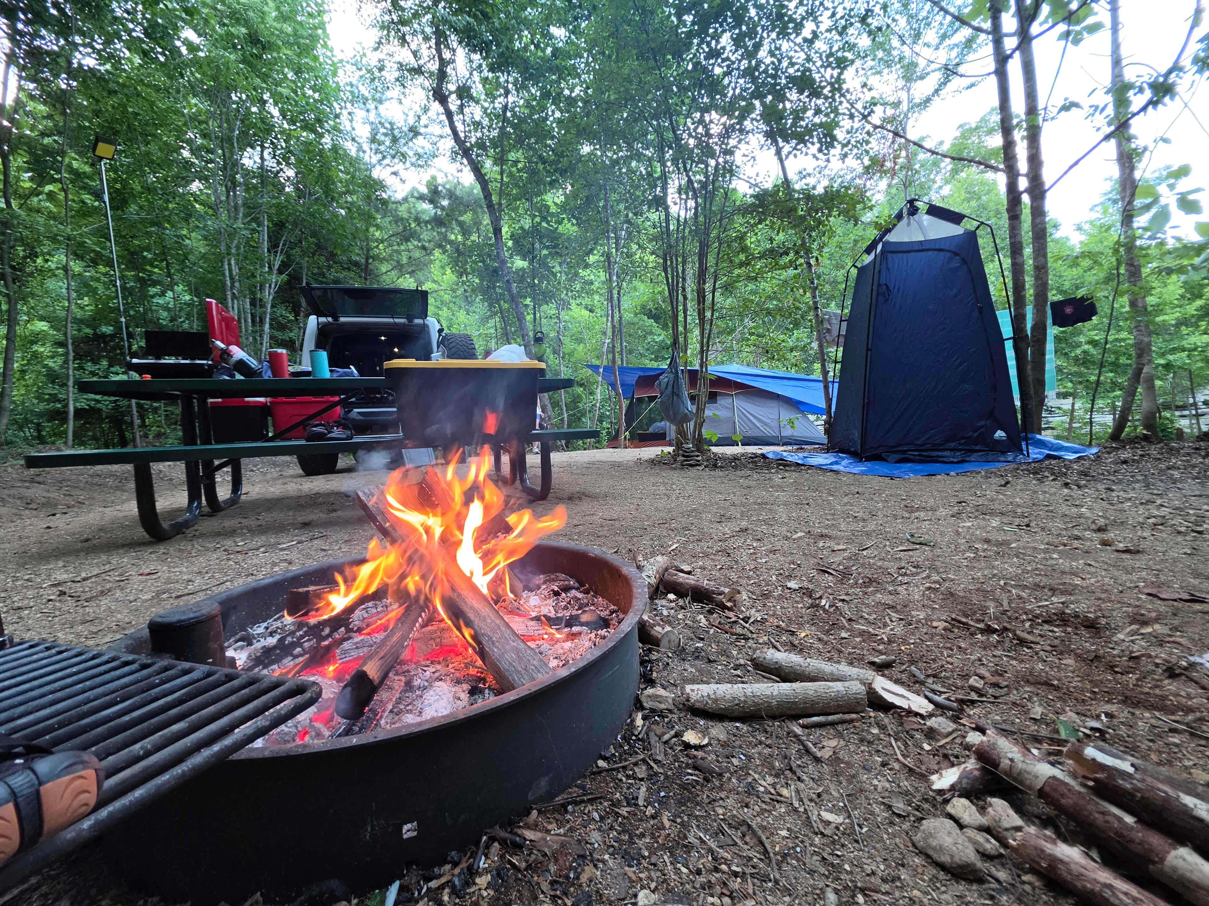 Our campsite 