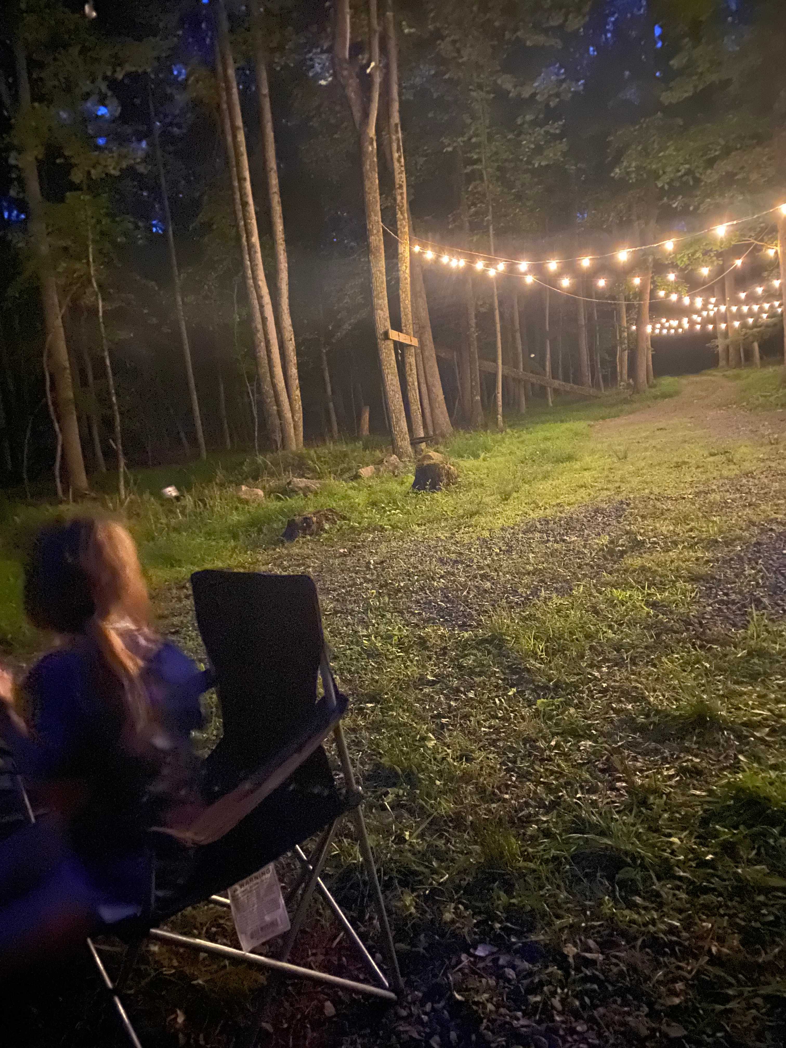 Night time around the fire