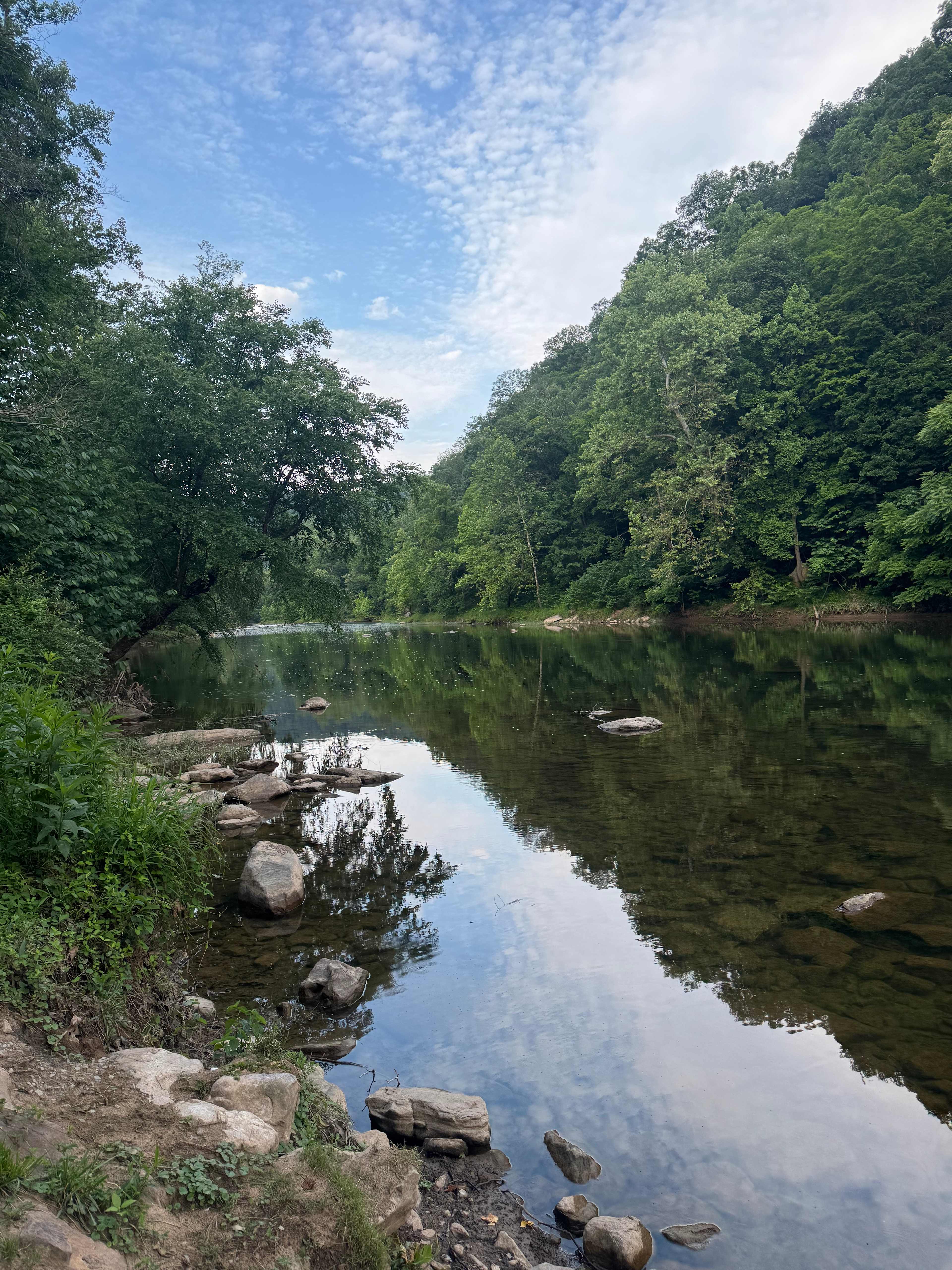 River’s edge looking left