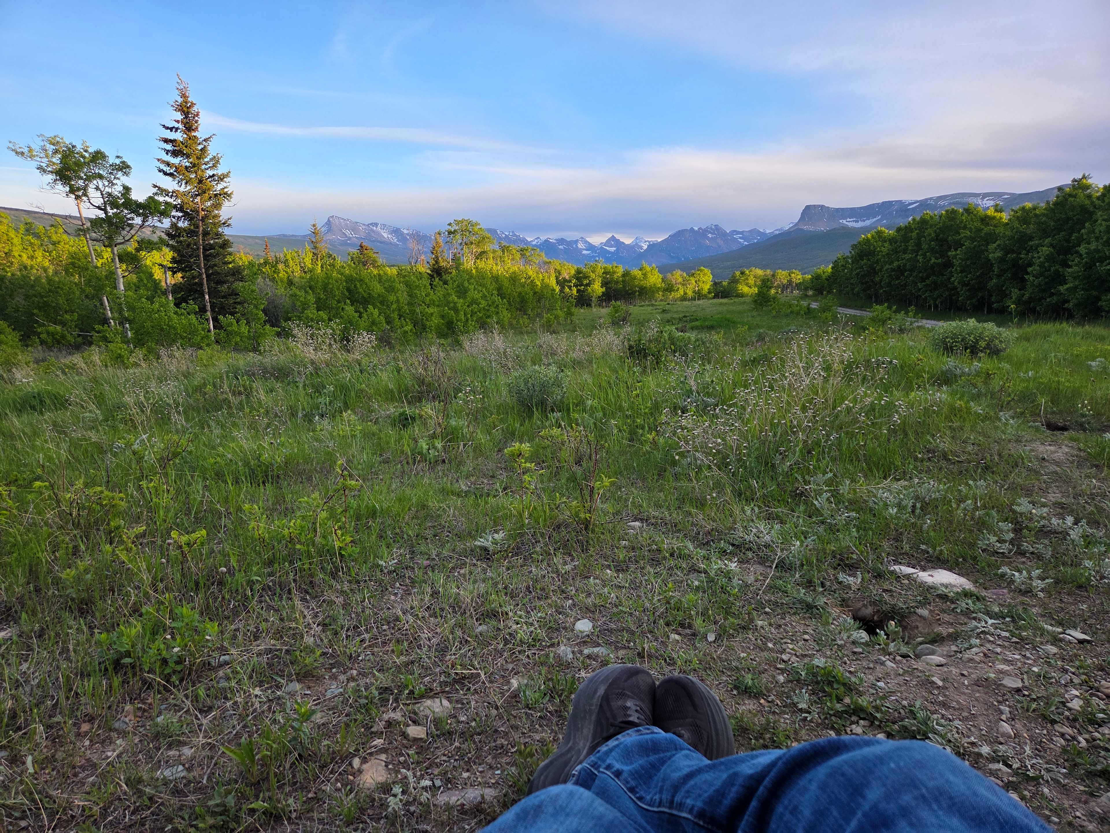 Short walk from campsites