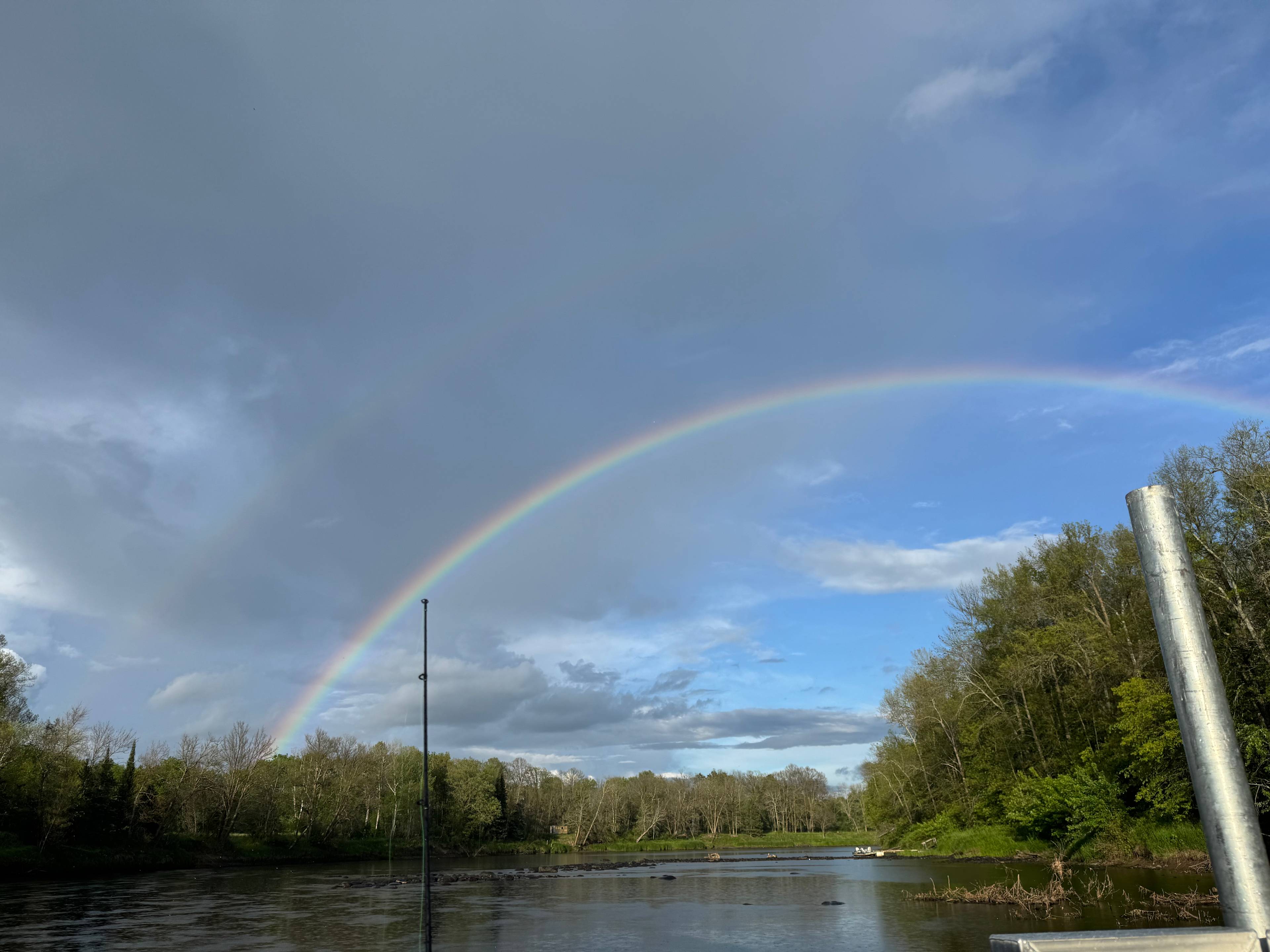 Double rainbow over the St Louis river.