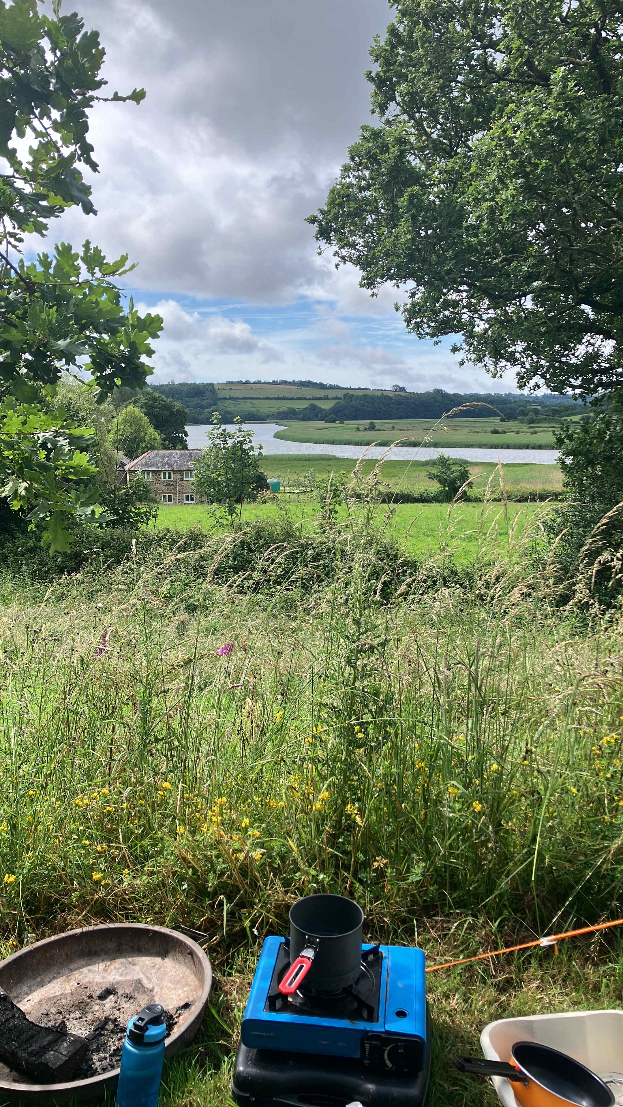 View from tent to Tamar