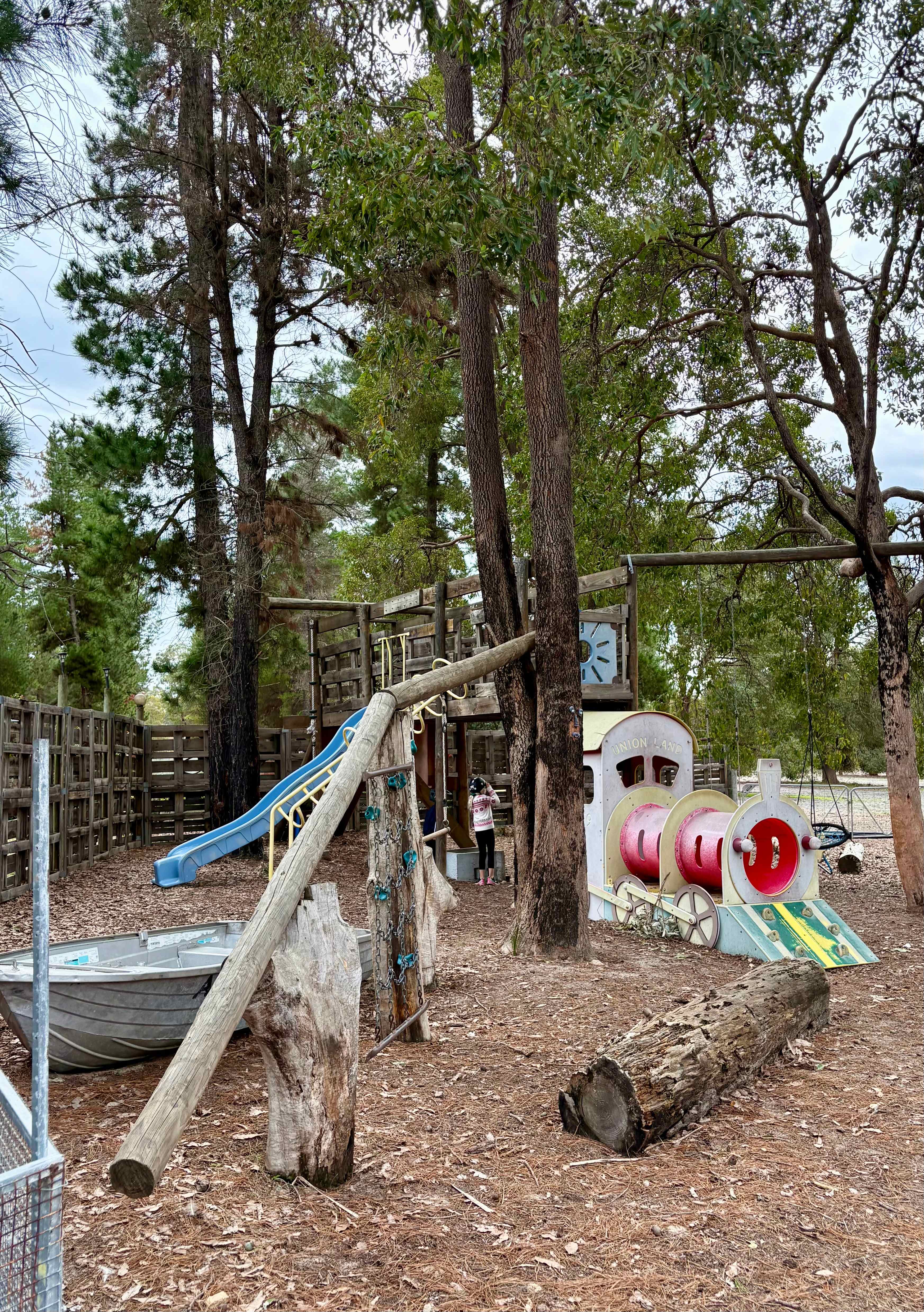 Playground near cafe