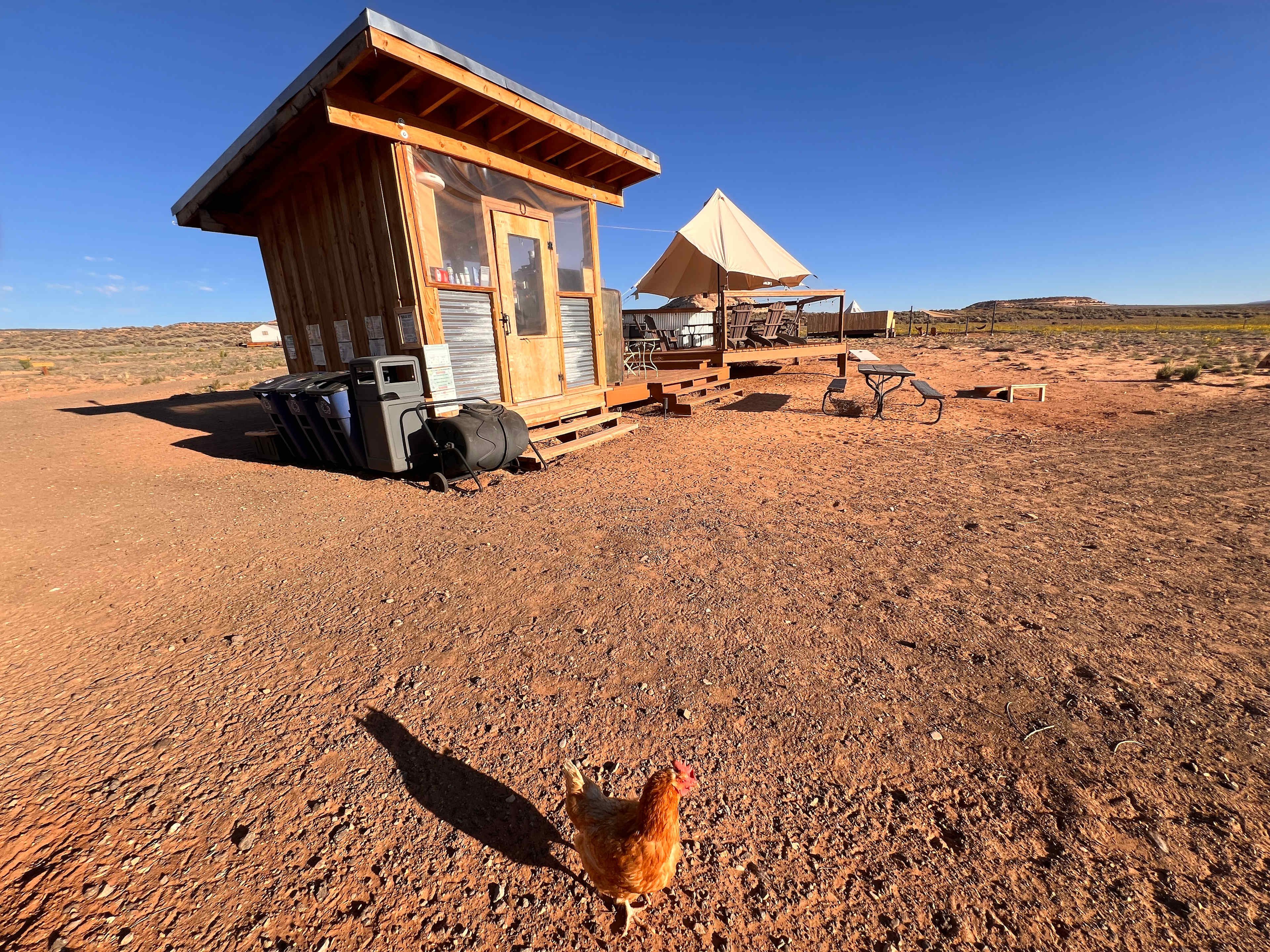 Greeter and kitchen area