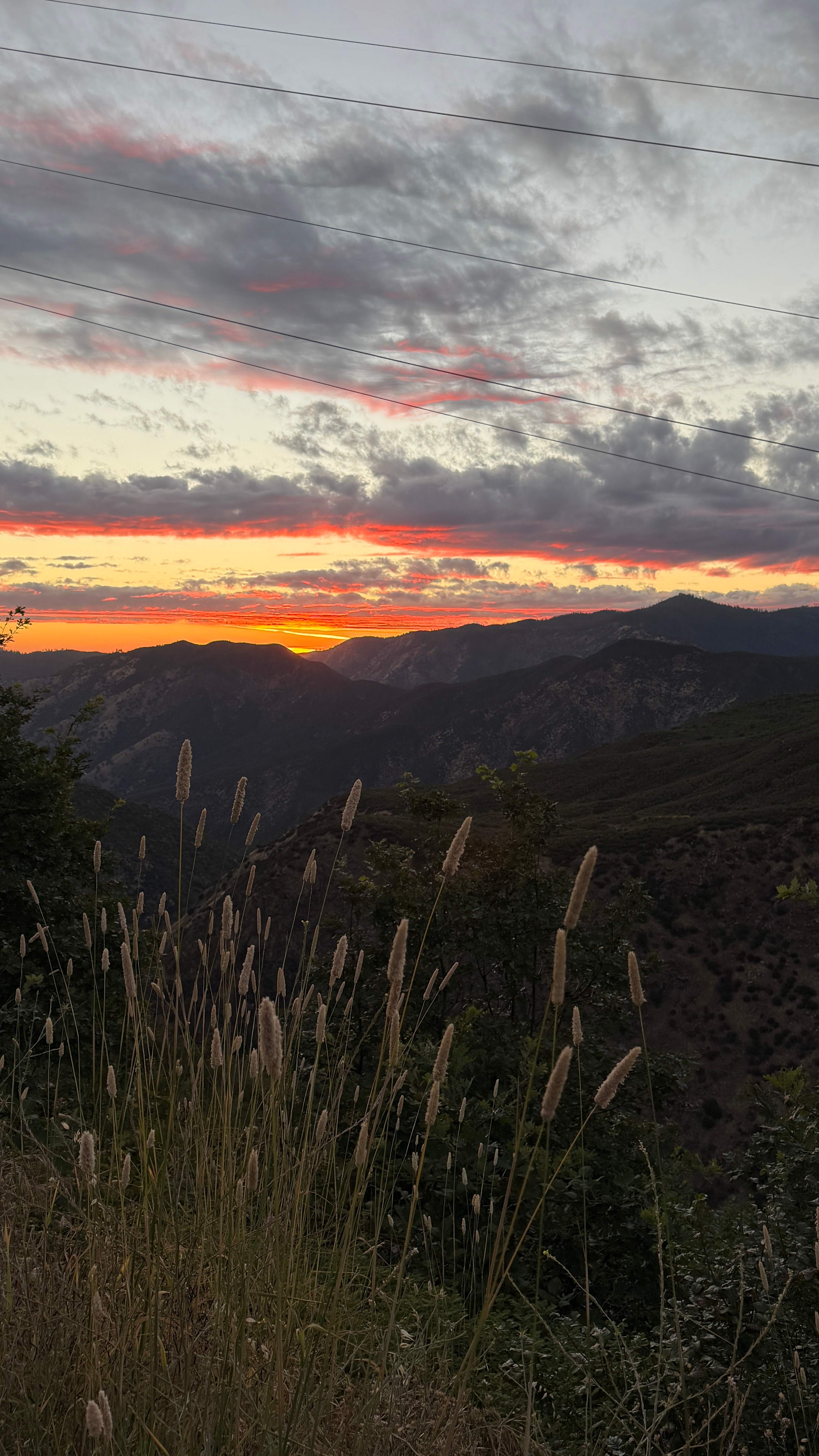 Sunset from campsite 8 