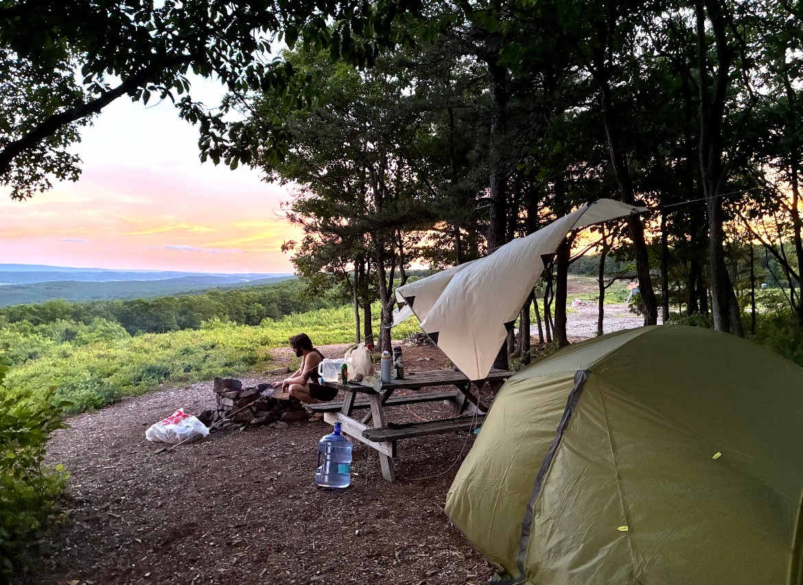 100 Mile View Camping, Jim Thorpe