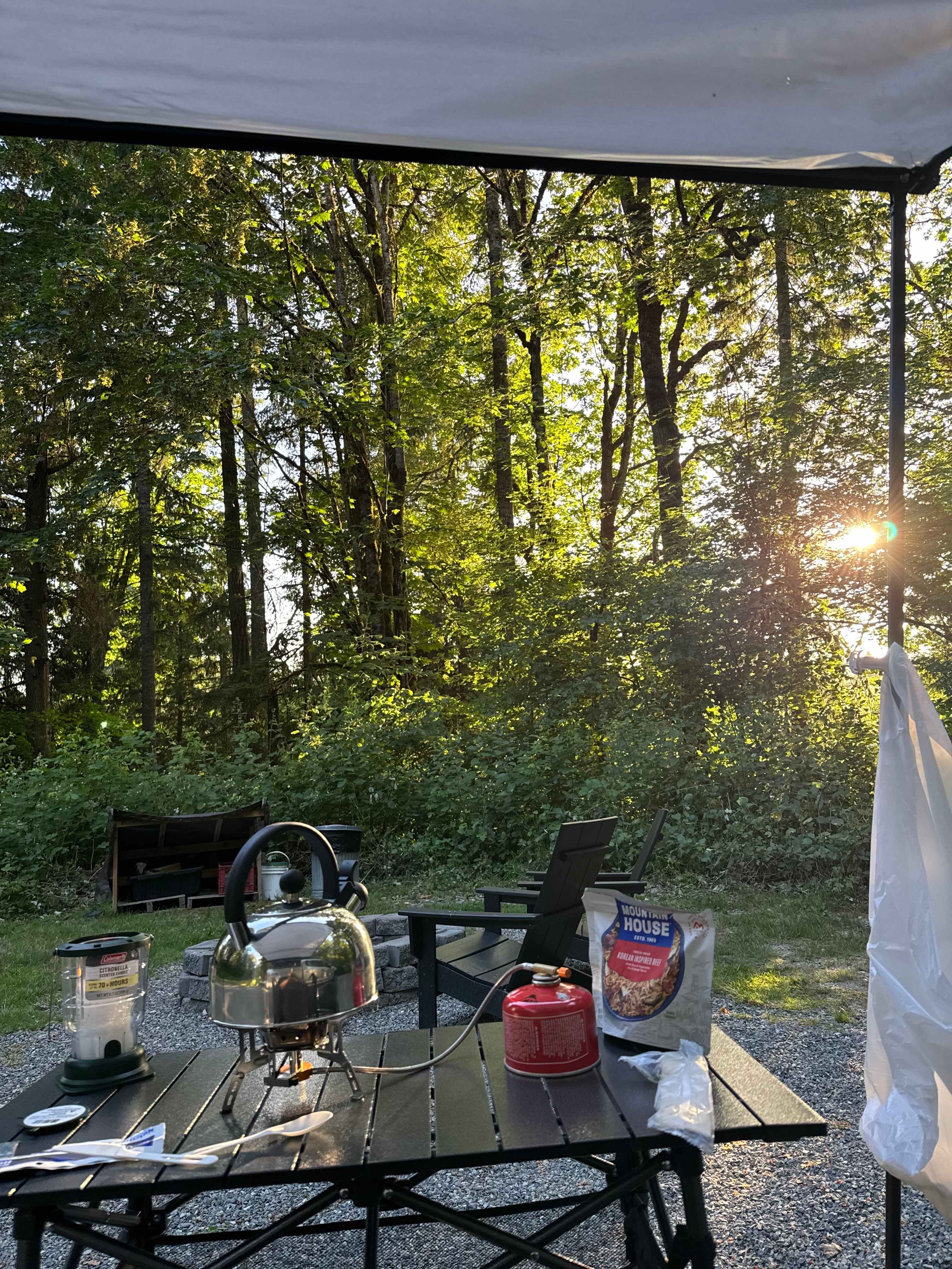 Sunset views for dinner