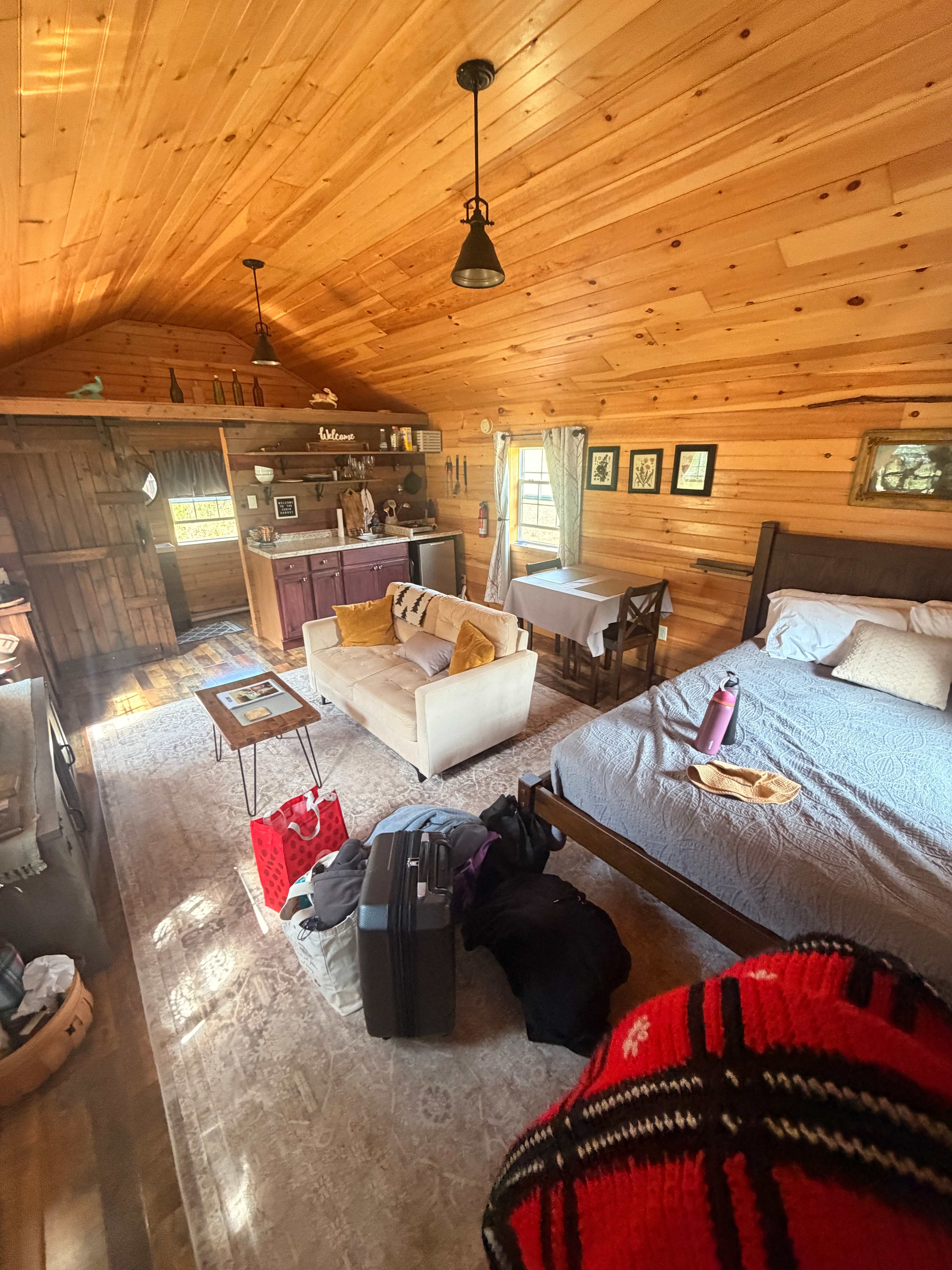 Inside the cabin