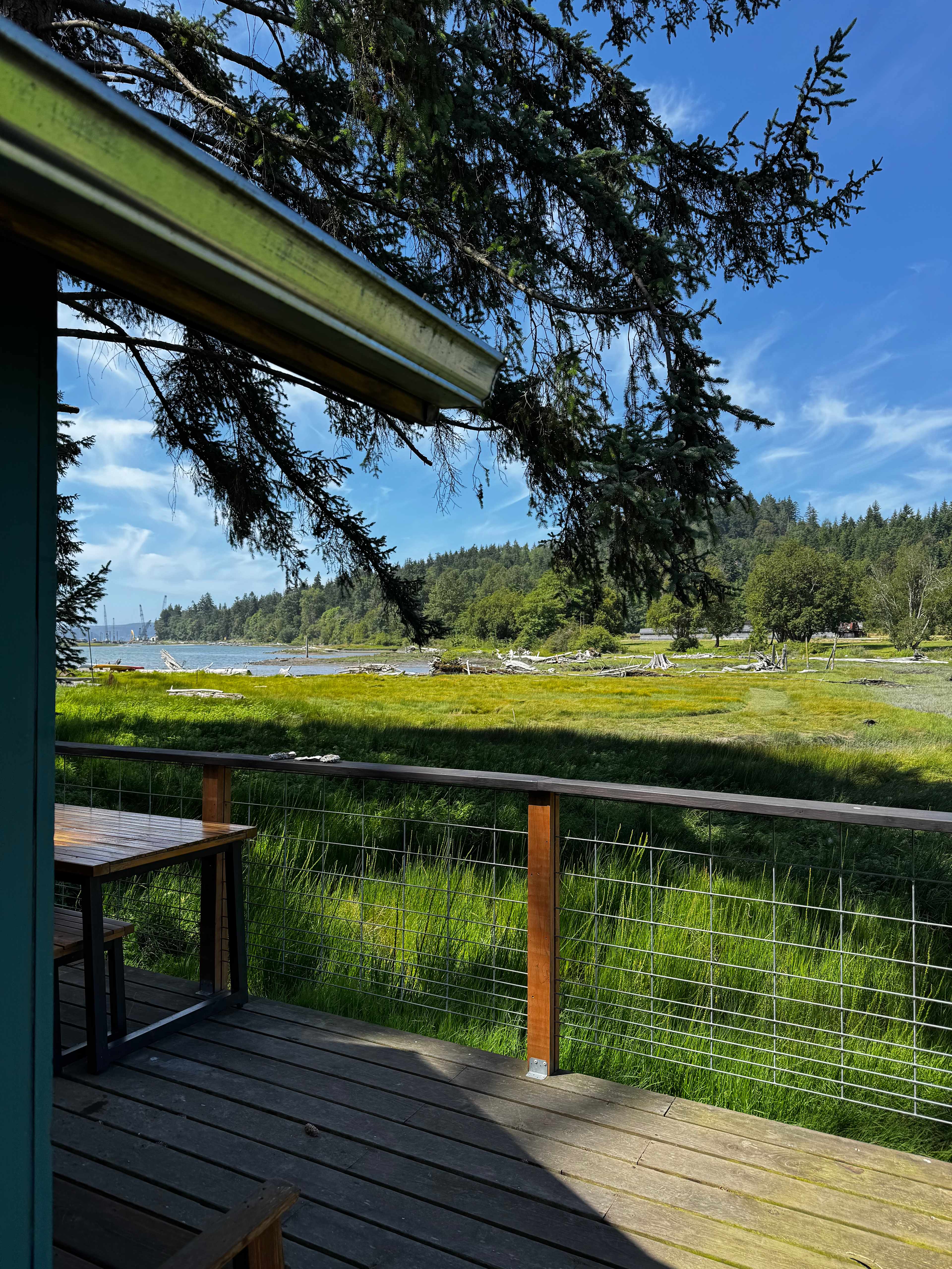 beautiful view from deck