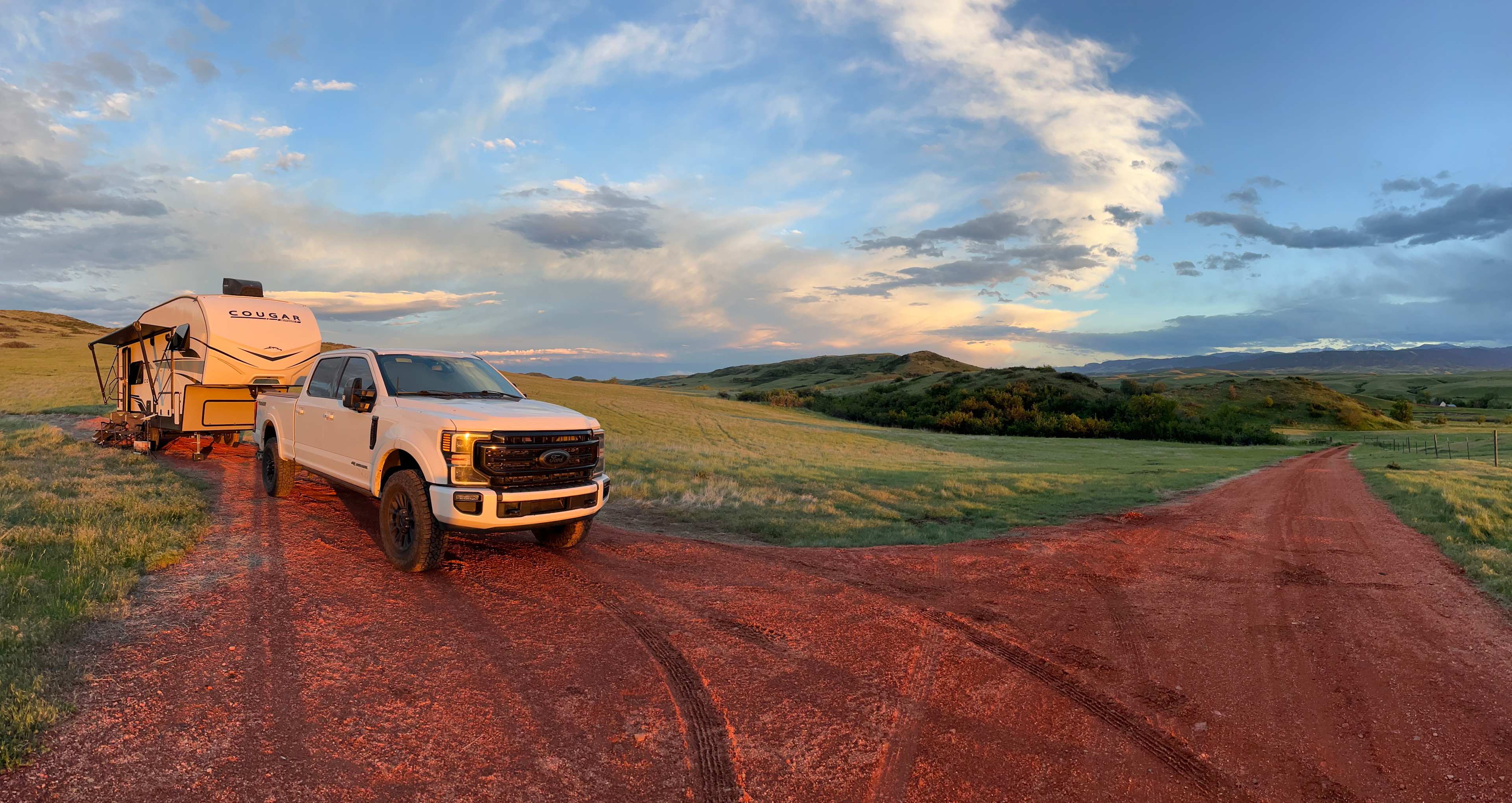 Our rig, looking south
