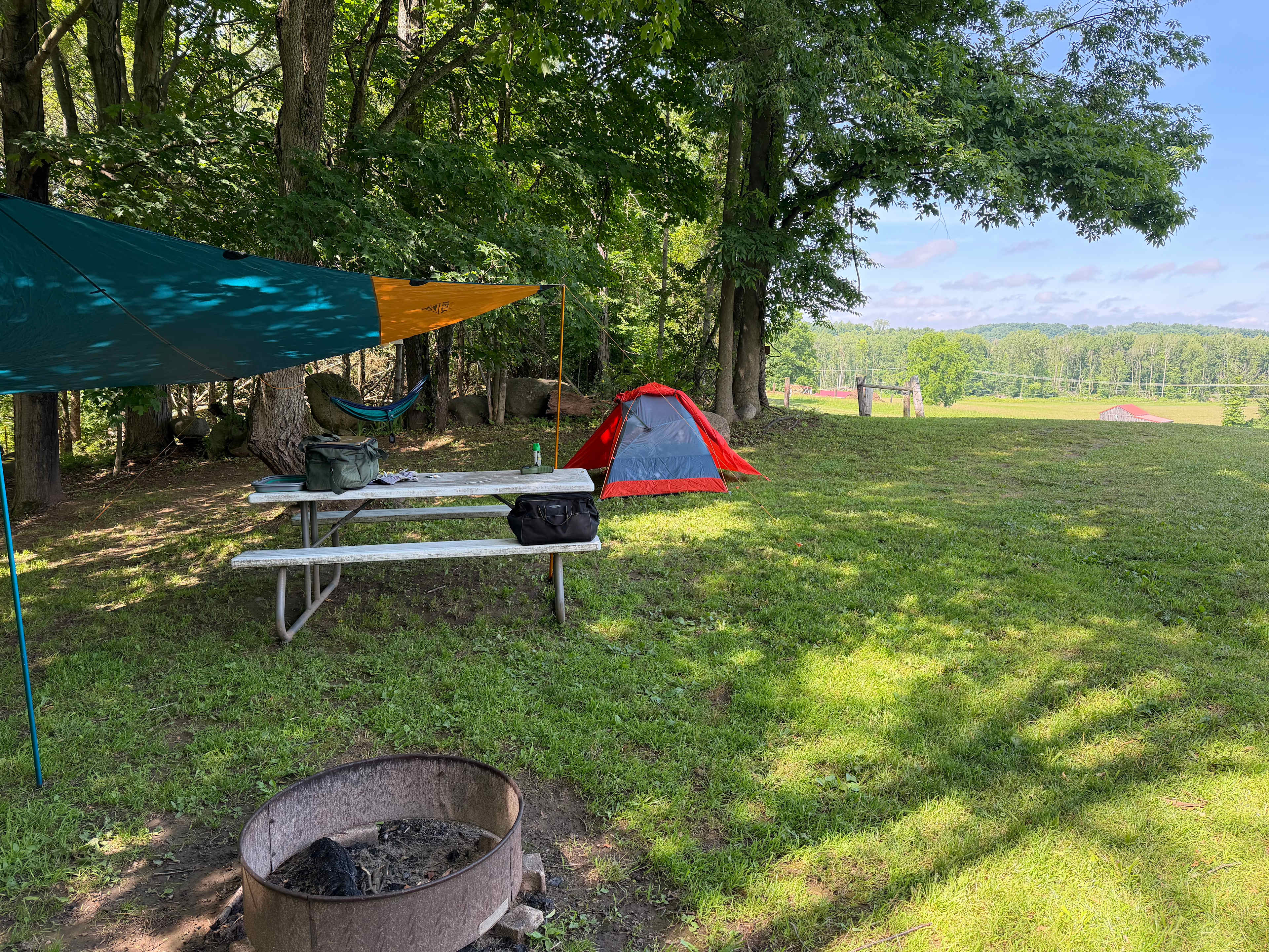 Spring lake retreat on the farm