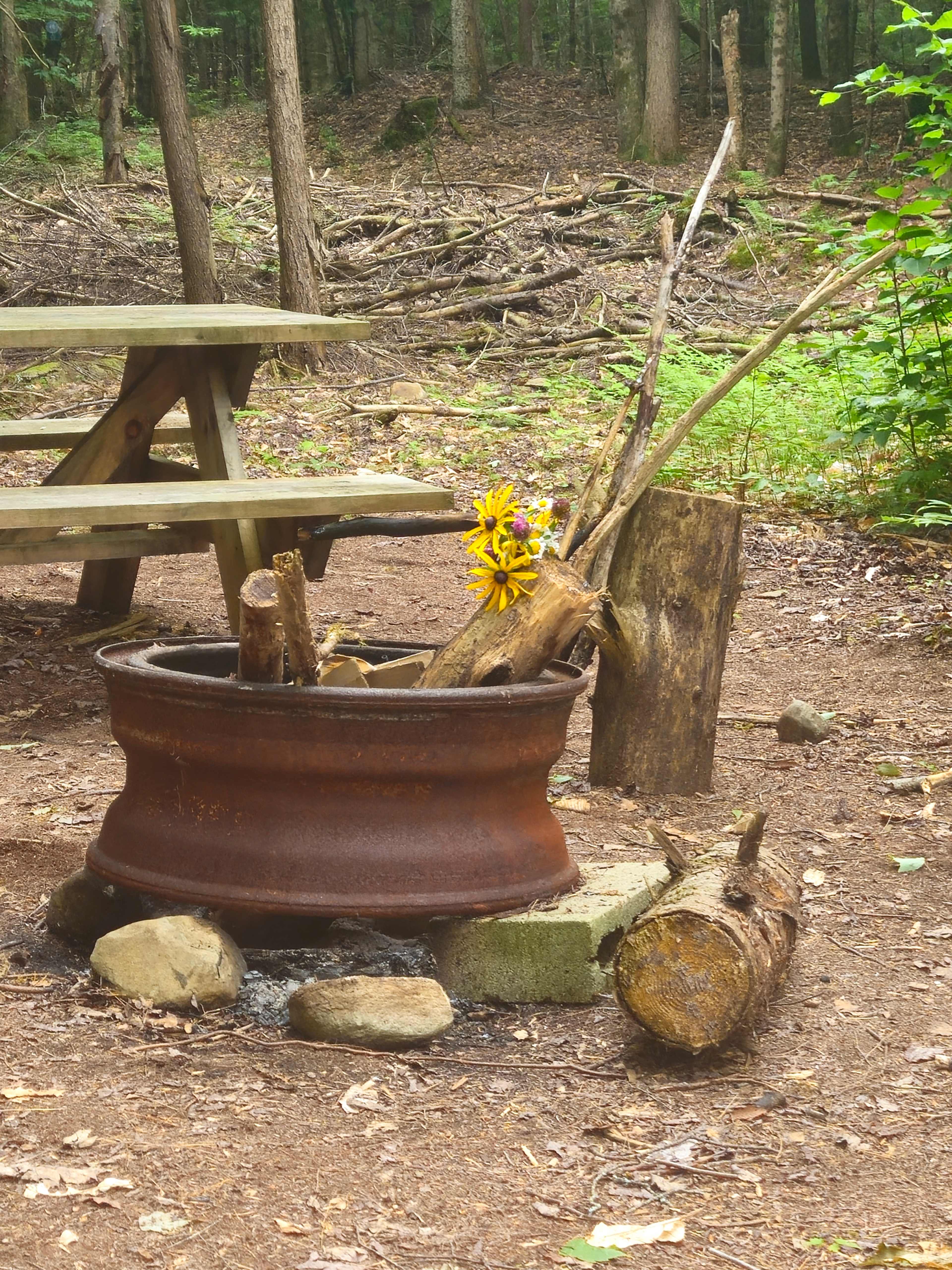 Fish house campsites