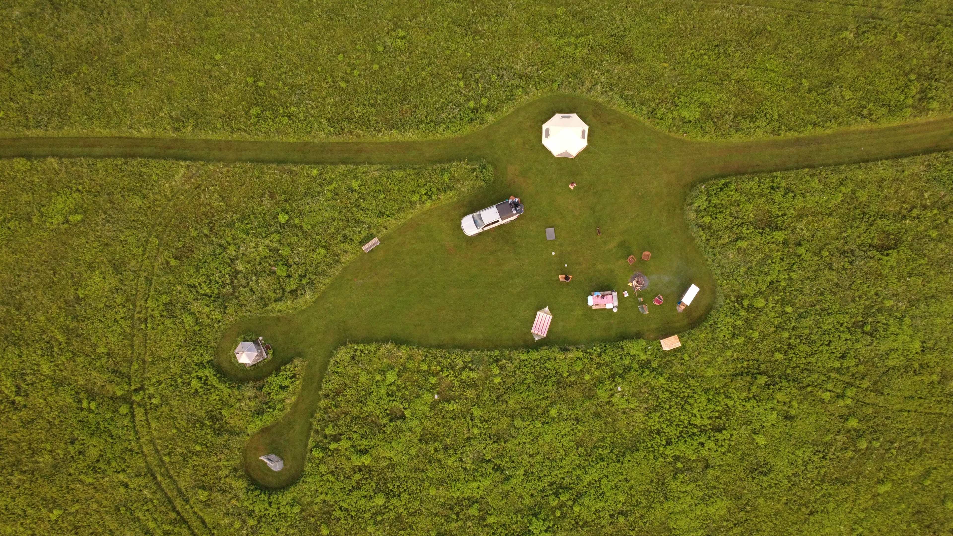 Ariel view of the entire site