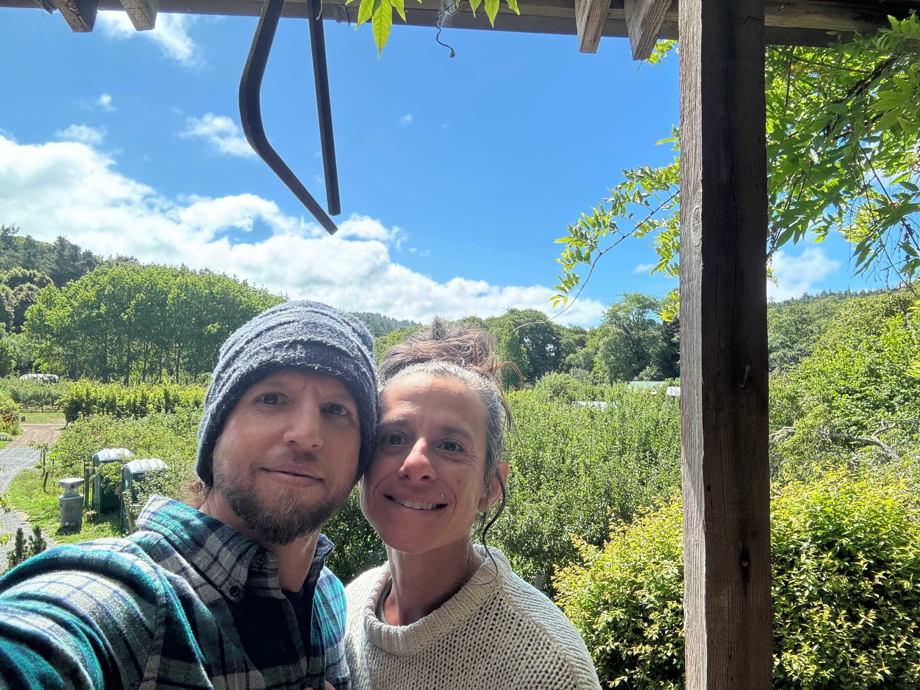 View from their community room overlooking the farm