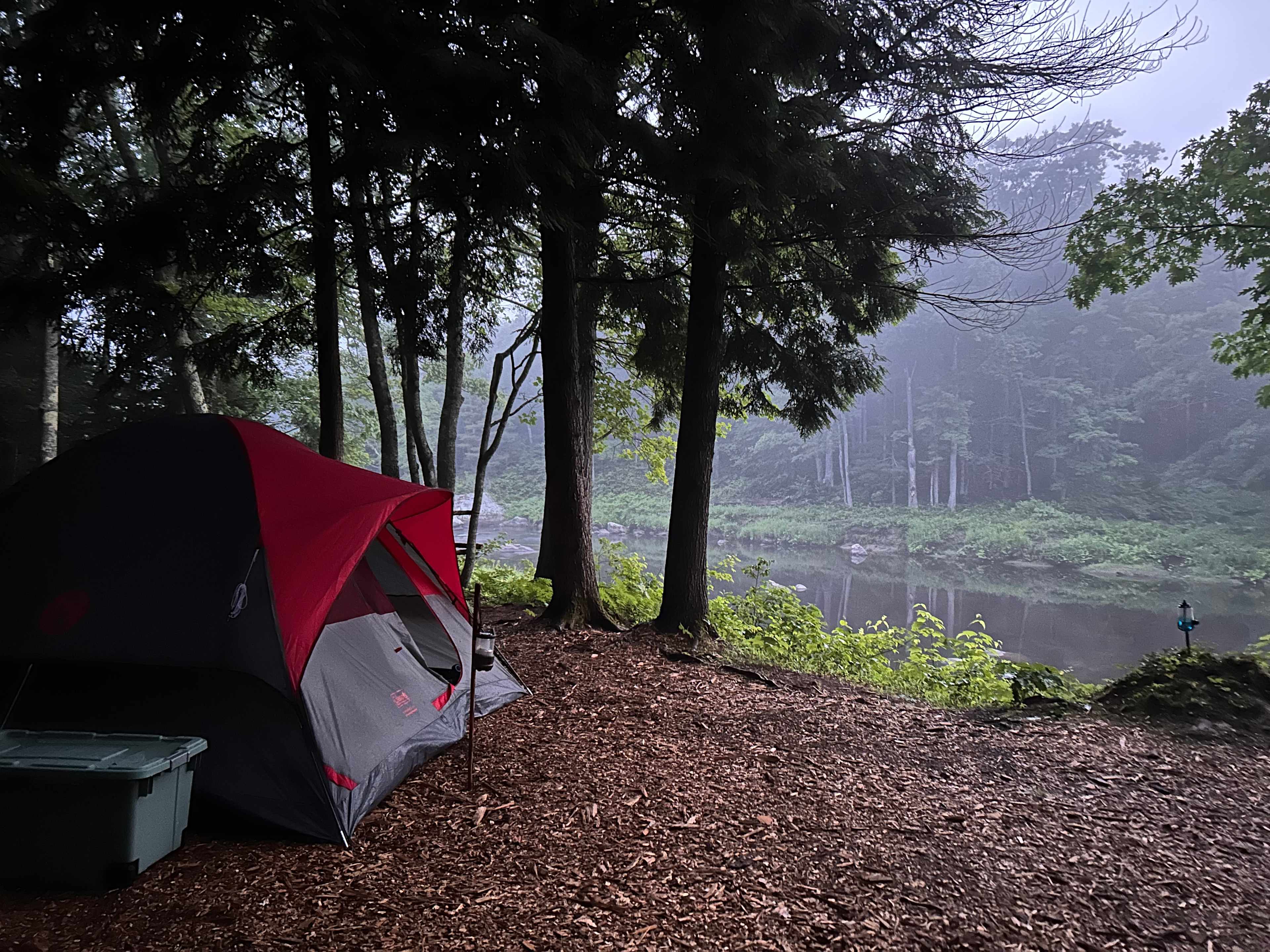 4:30 am at the camp, just after a downpour