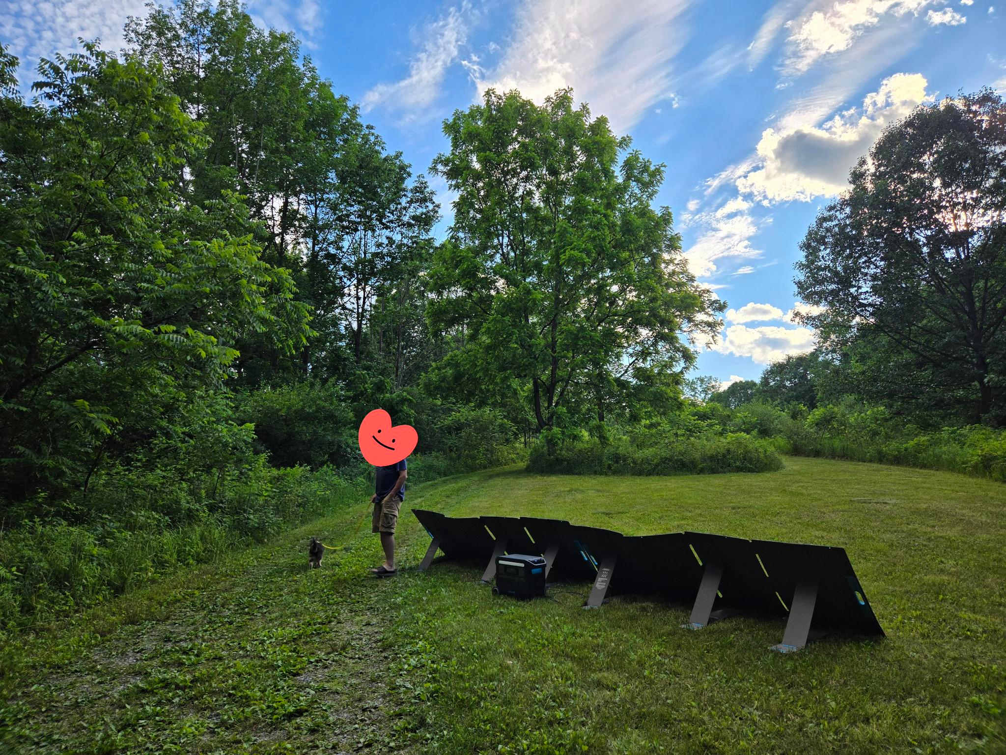 Safe solar array location