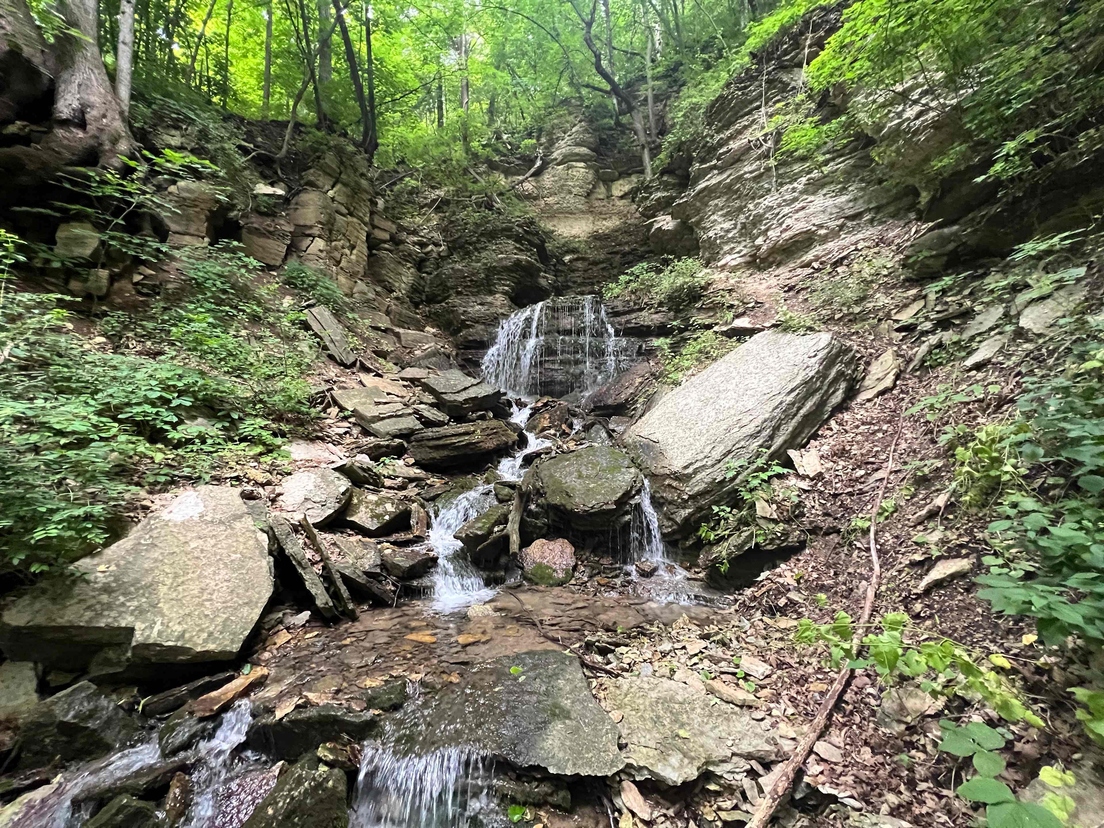 The waterfall