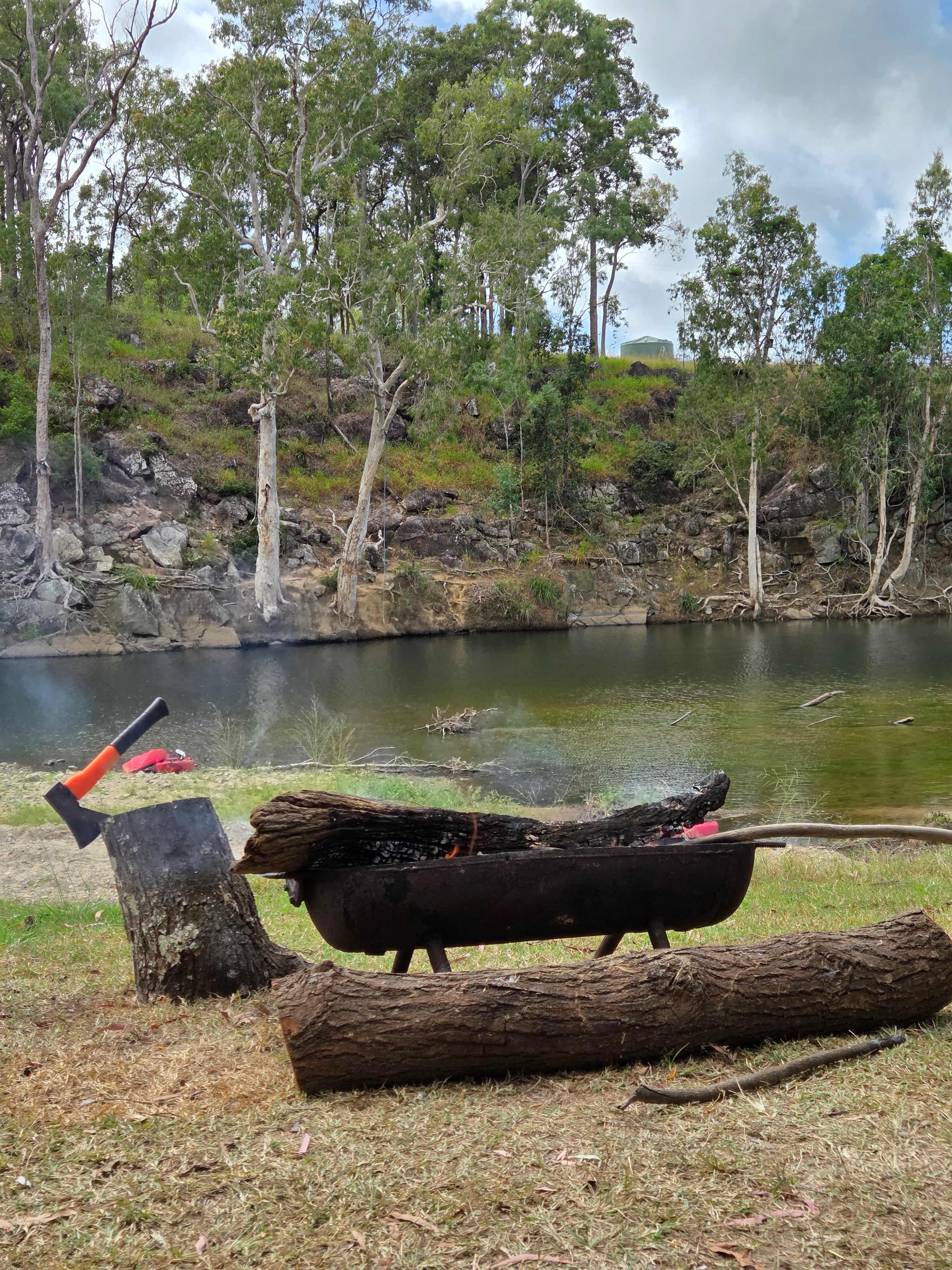 Creek and Antique Camping