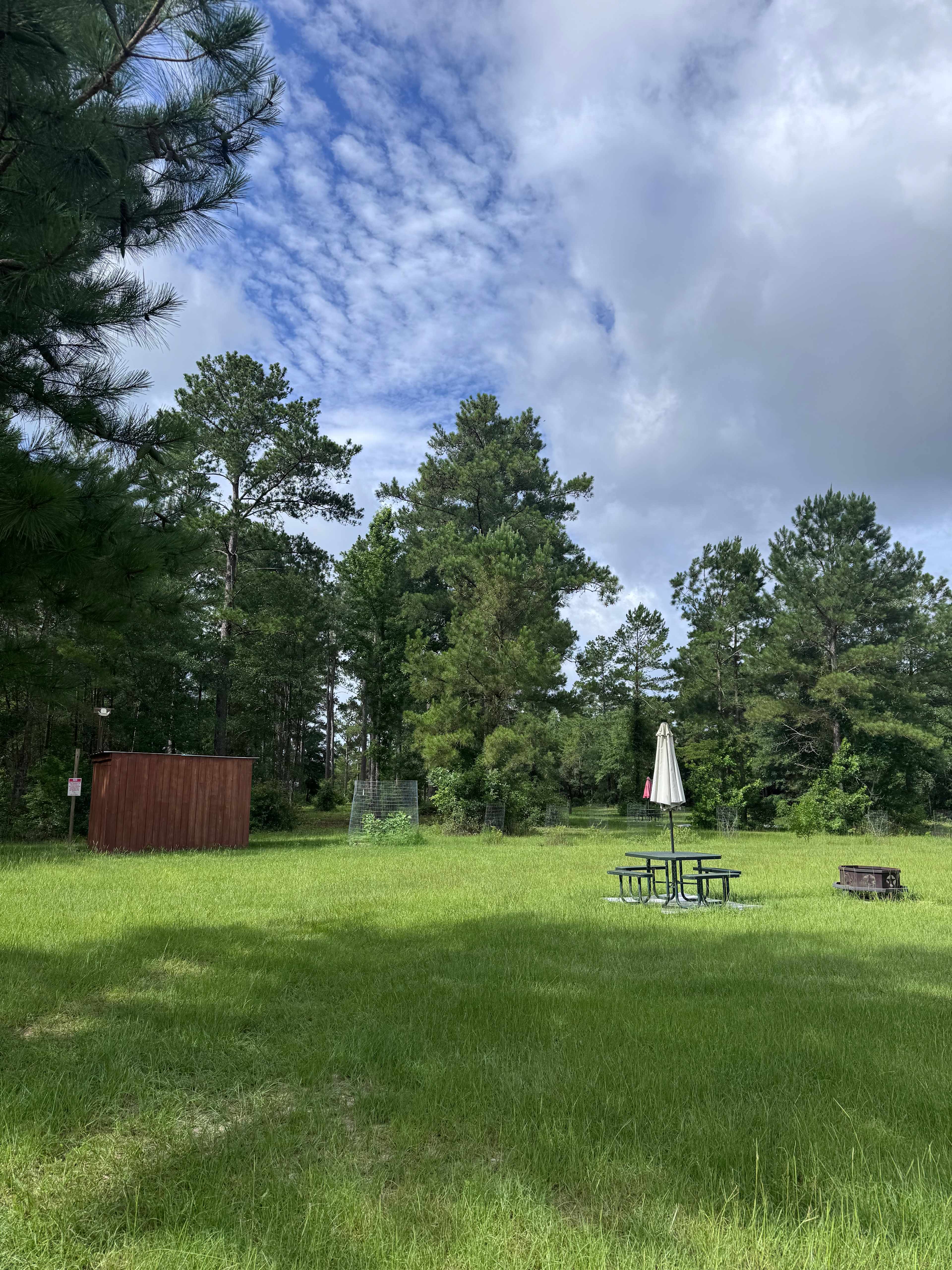 picnic area near the entrance