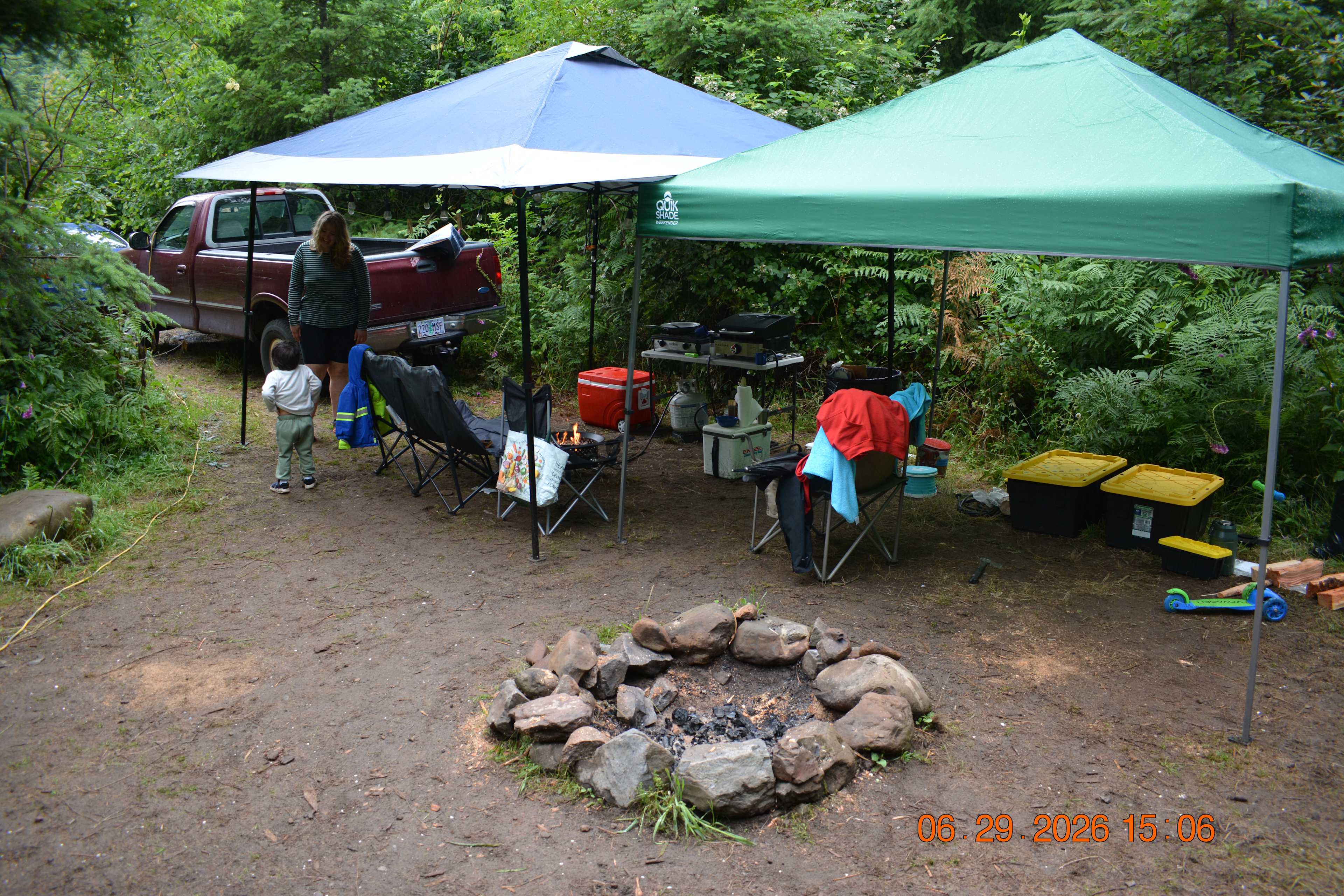 North corner of site