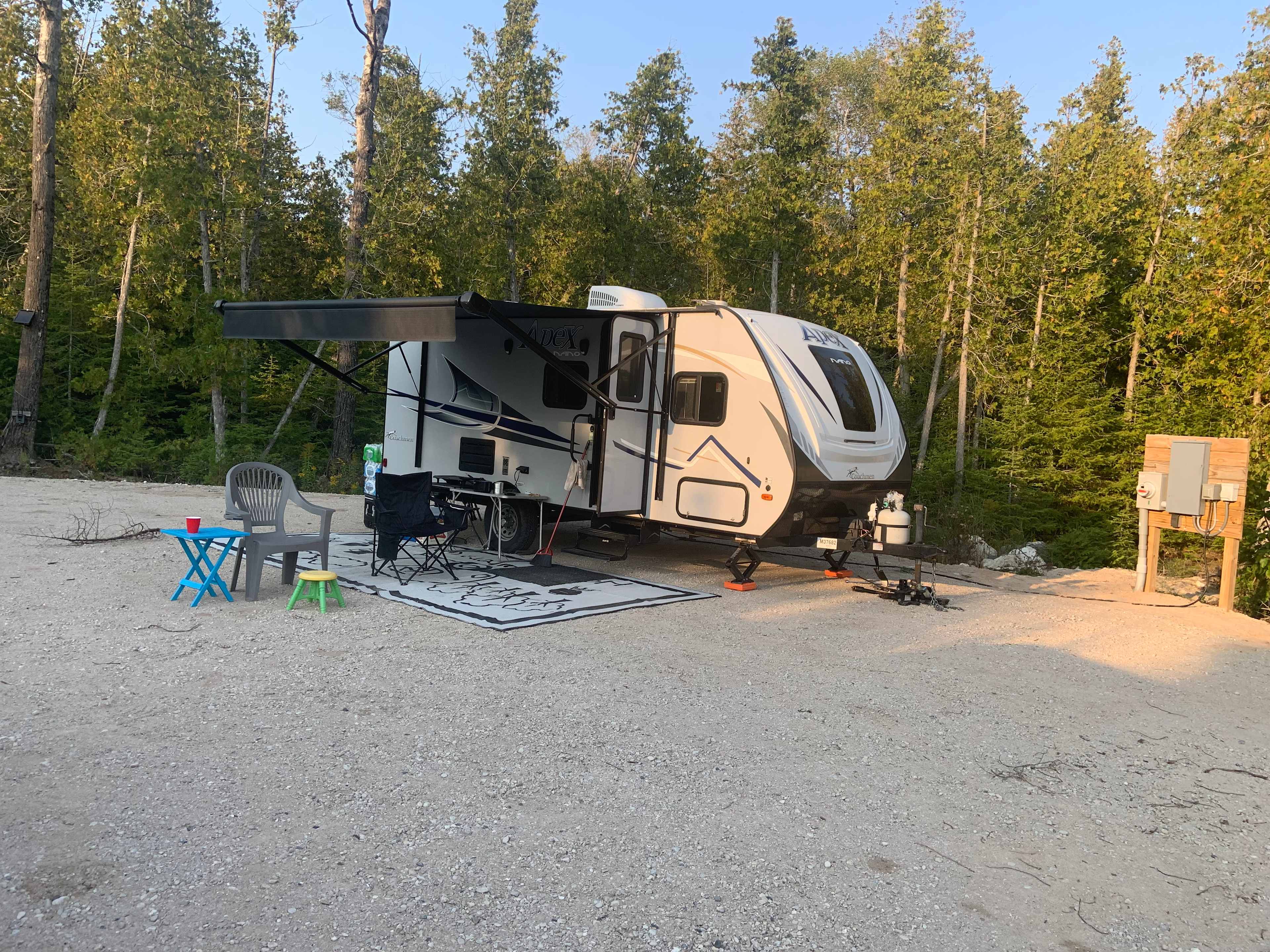 Lake Huron frontage Campsite