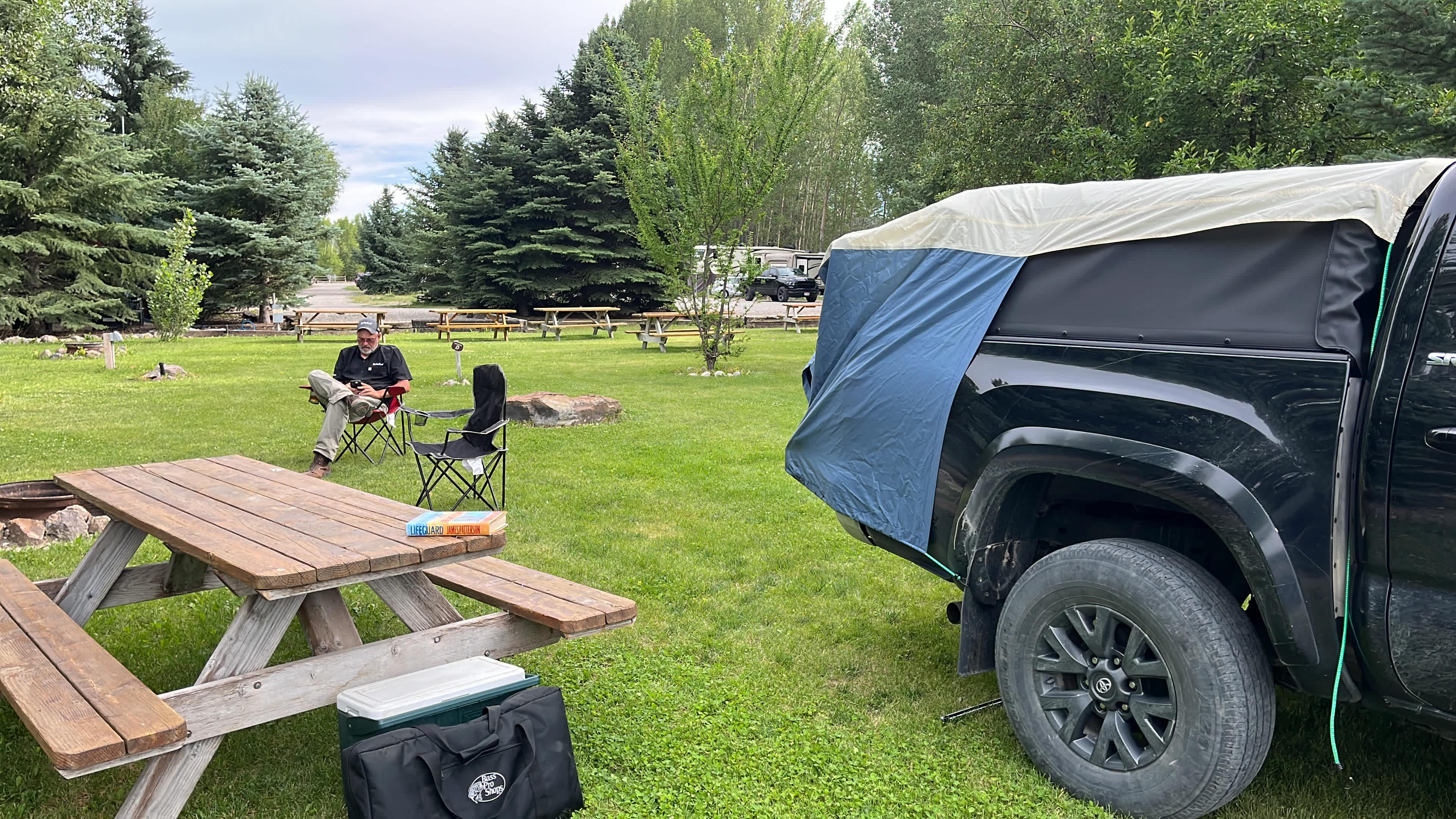 Truck camping