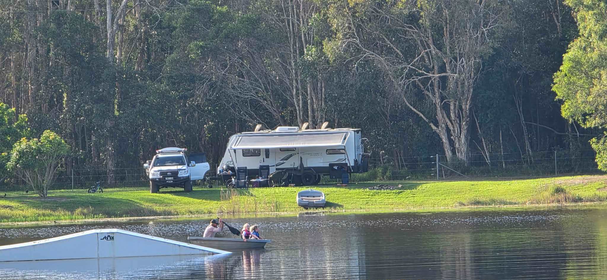 This is site 2A taken from the other side of the water
