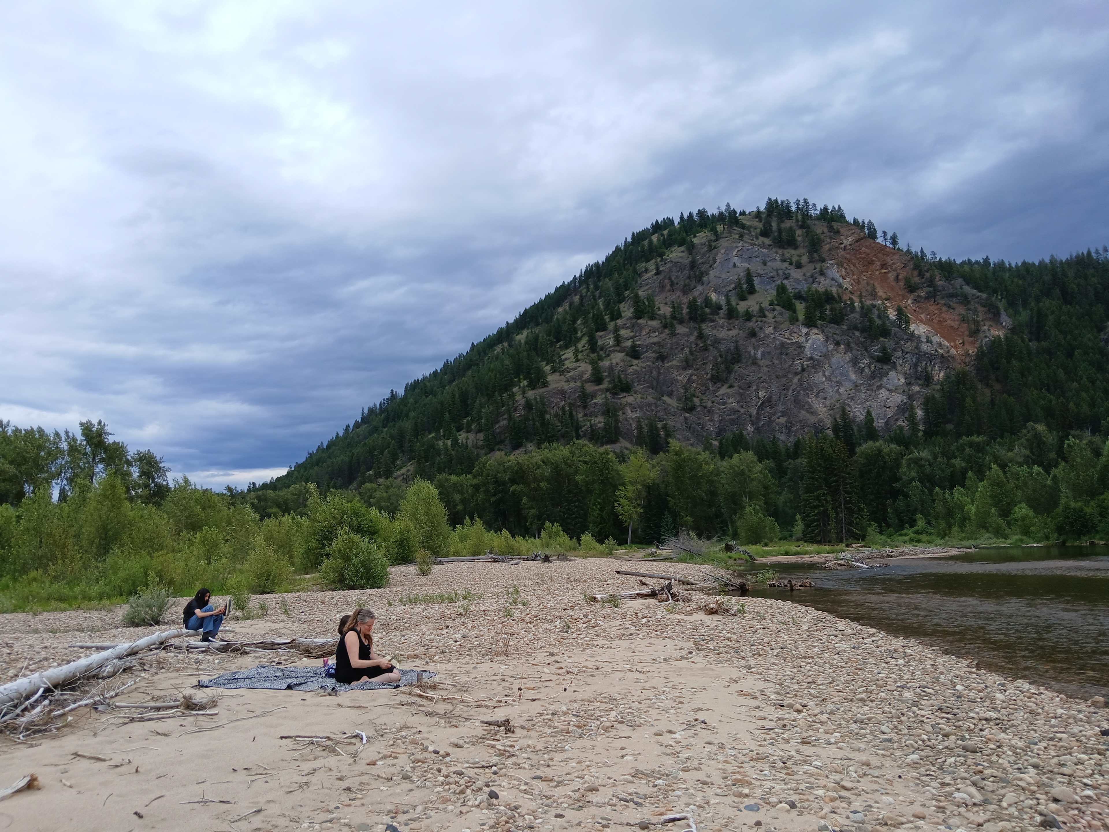 Hanging out on the bank