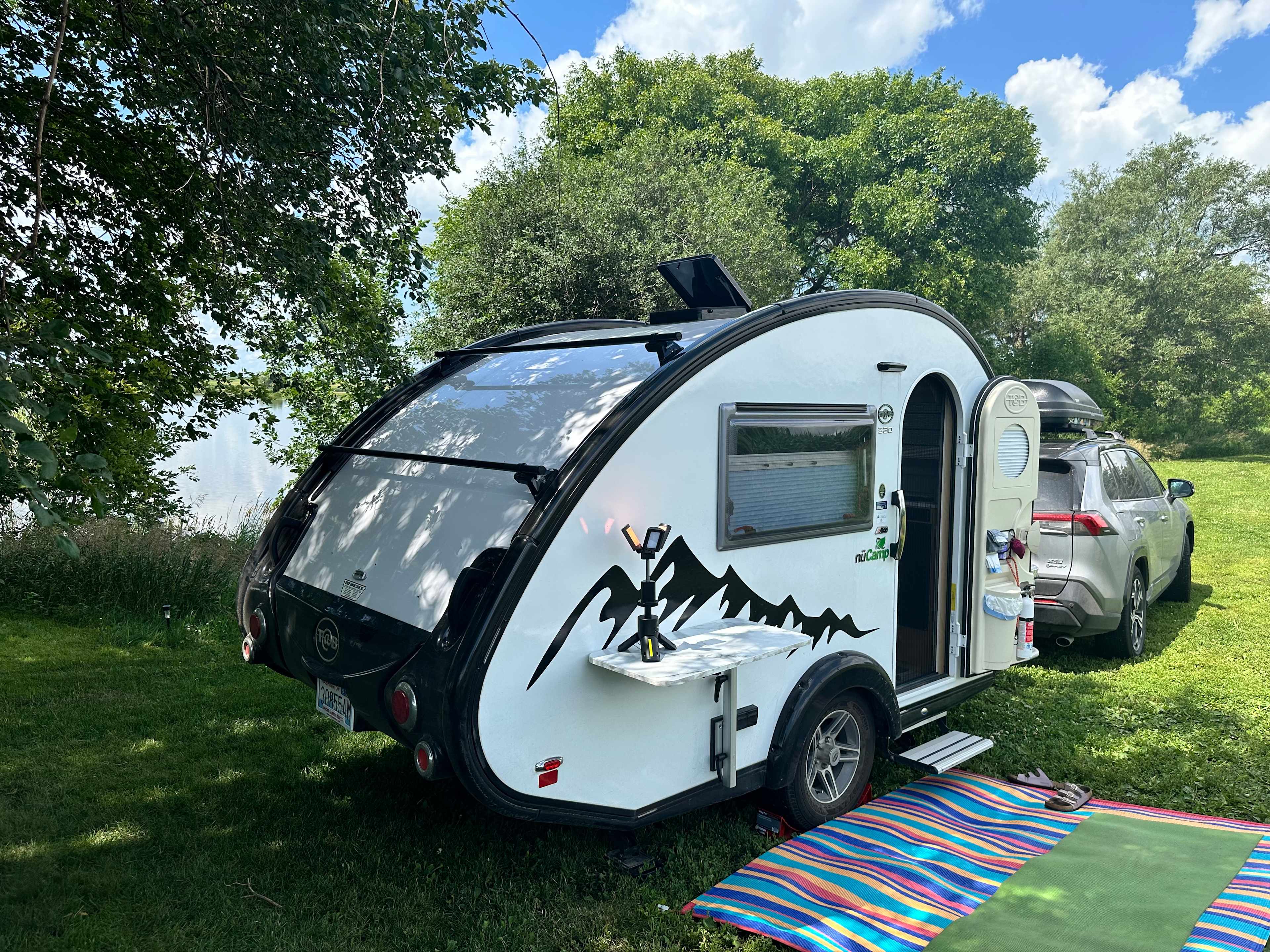 Camping on private lake